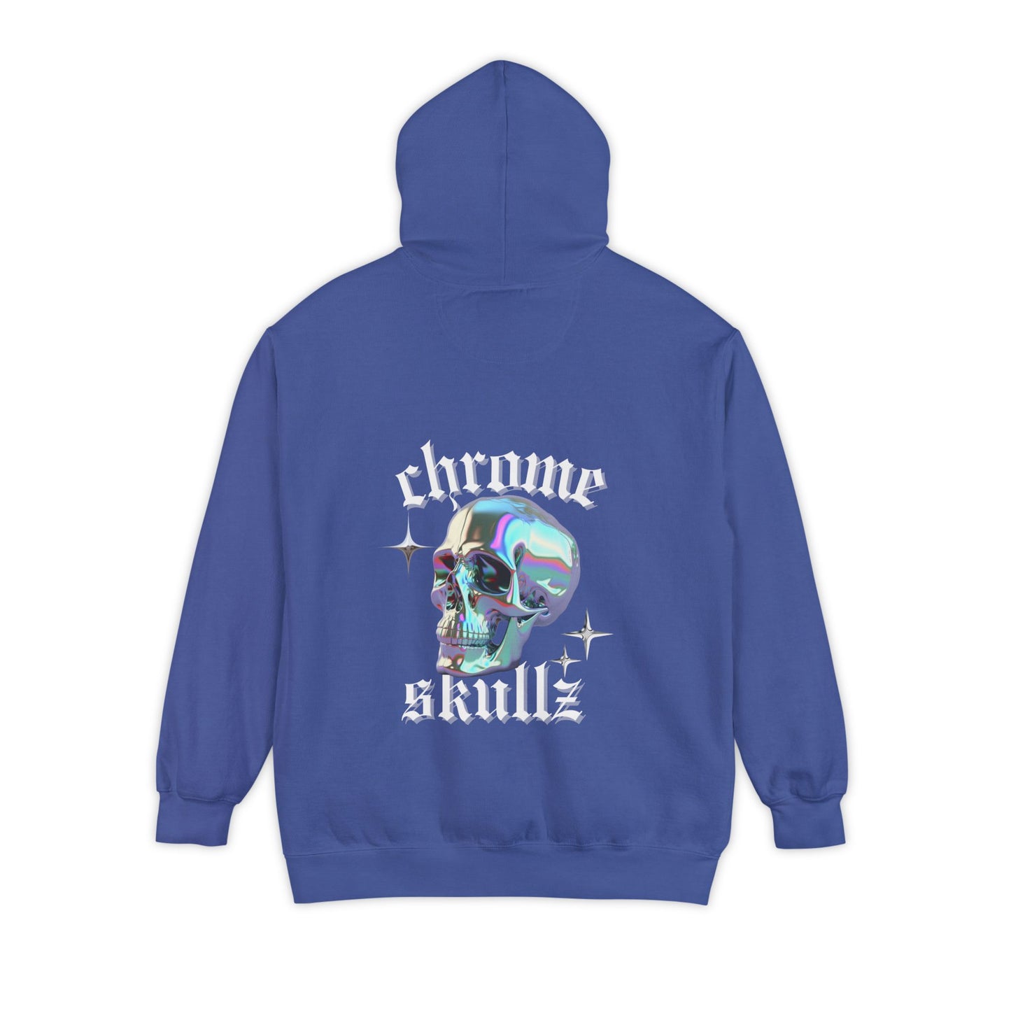 Chrome Skullz Hoodie | Unisex Cozy Sweatshirt | Trendy Streetwear | Halloween Apparel
