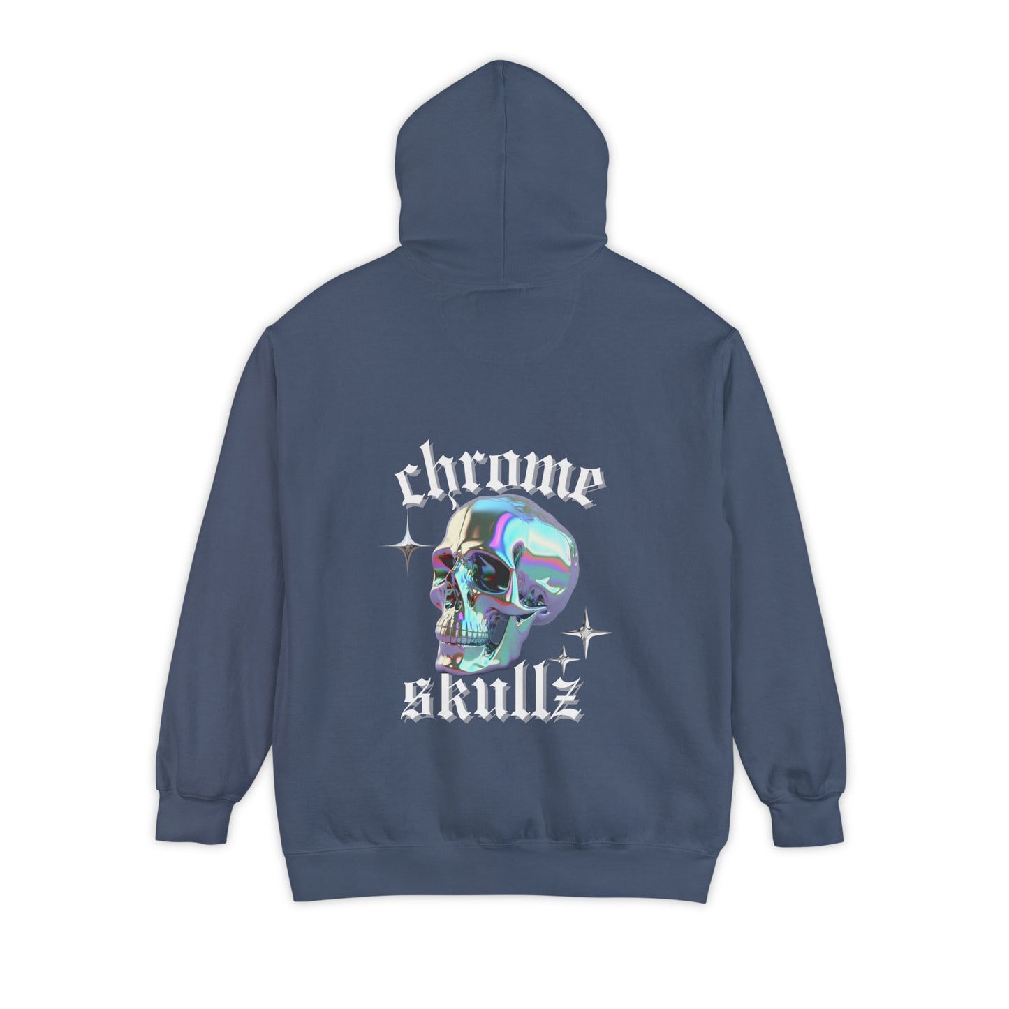 Chrome Skullz Hoodie | Unisex Cozy Sweatshirt | Trendy Streetwear | Halloween Apparel