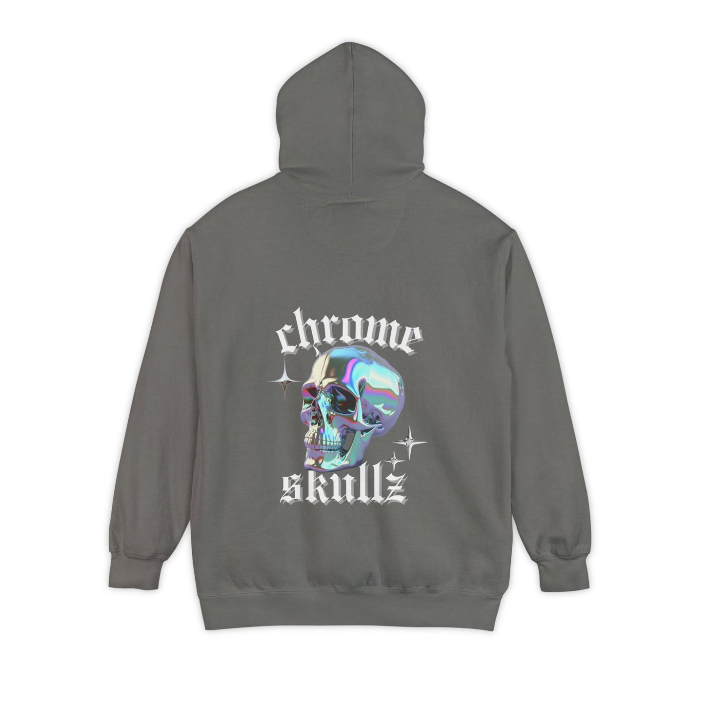 Chrome Skullz Hoodie | Unisex Cozy Sweatshirt | Trendy Streetwear | Halloween Apparel