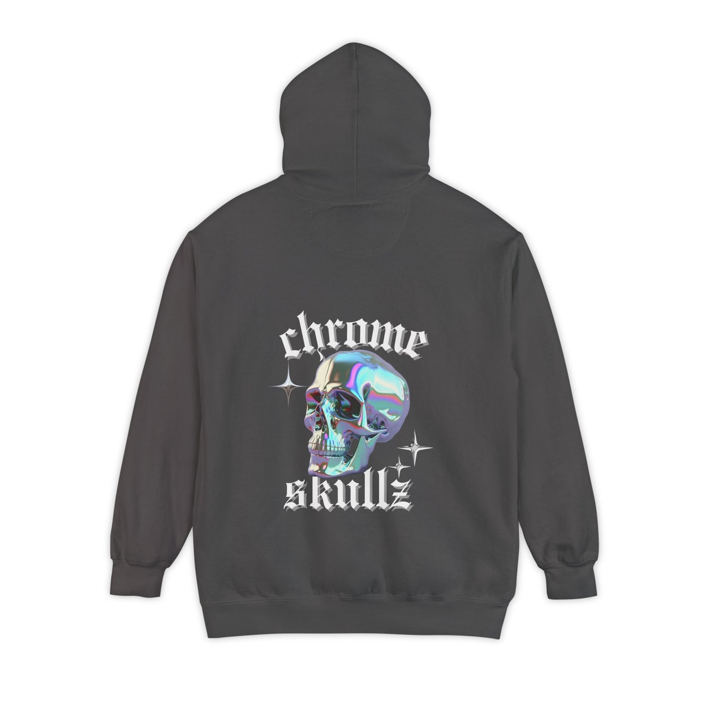 Chrome Skullz Hoodie | Unisex Cozy Sweatshirt | Trendy Streetwear | Halloween Apparel