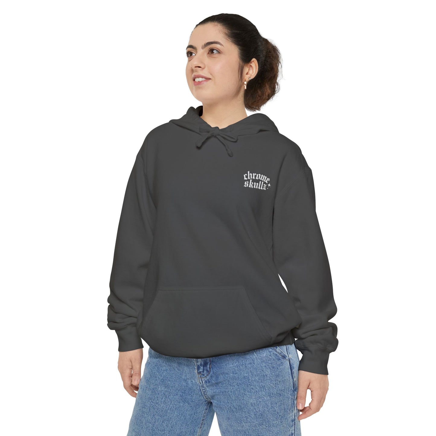 Chrome Skullz Hoodie | Unisex Cozy Sweatshirt | Trendy Streetwear | Halloween Apparel
