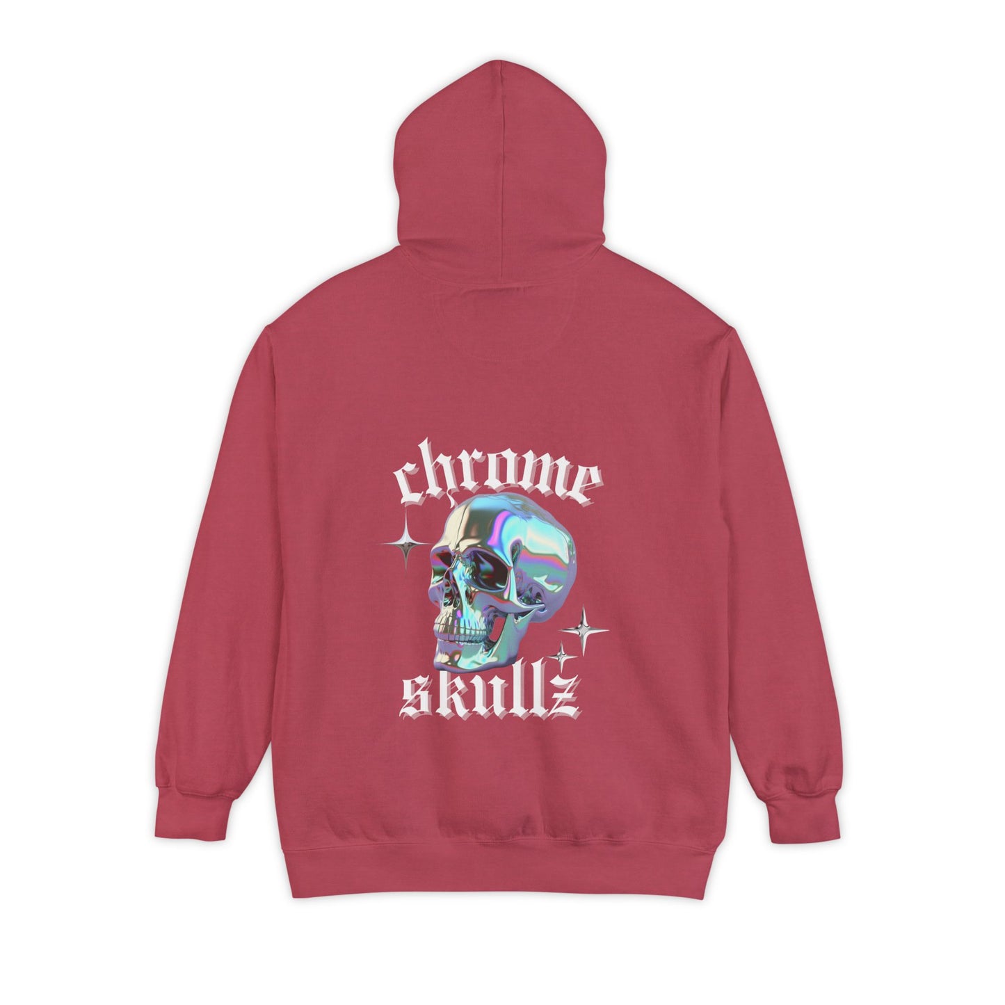 Chrome Skullz Hoodie | Unisex Cozy Sweatshirt | Trendy Streetwear | Halloween Apparel