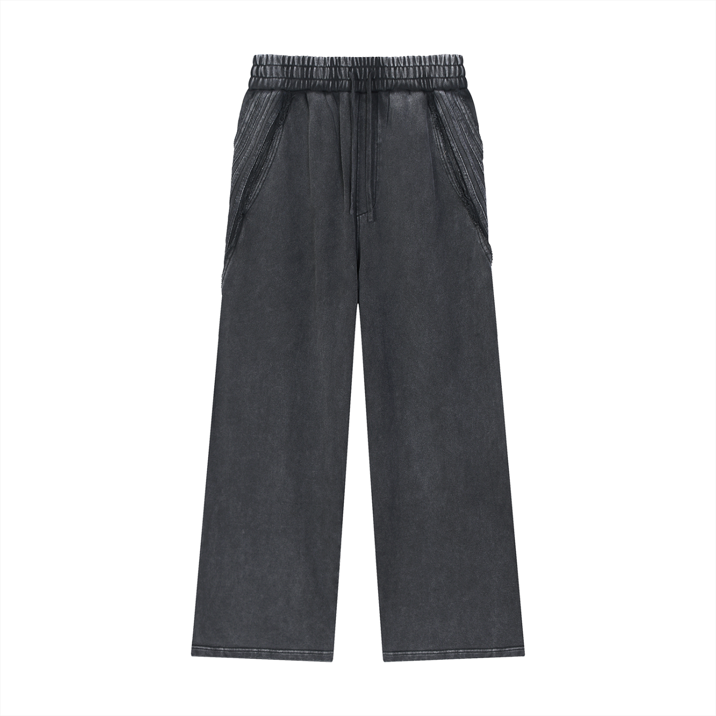 unisex cotton sweatpants,washed vintage pants,raw edge,streetwear sweatpants,thick cotton pants,outdoor street style,MARLO Fashions,heavyweight sweatpants