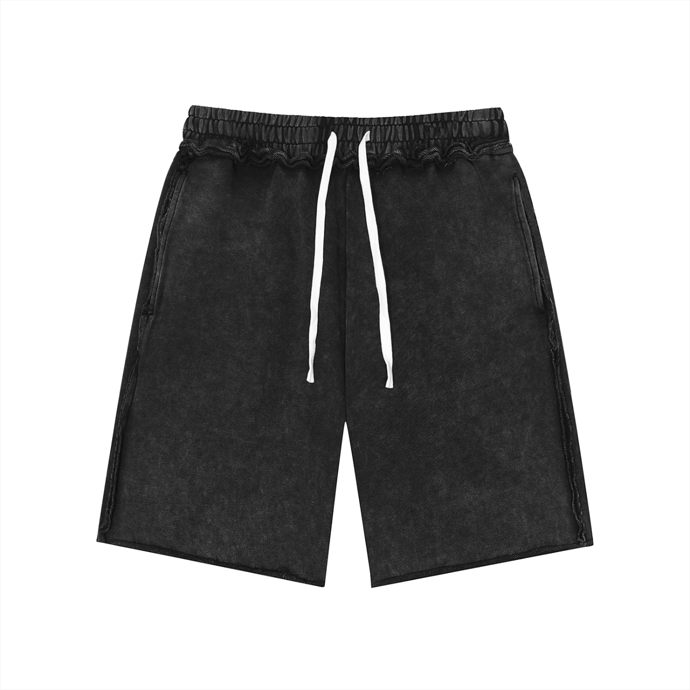 unisex cotton shorts,mineral wash shorts,raw edge shorts,vintage streetwear shorts,MARLO Fashions, casual summer shorts,cotton shorts