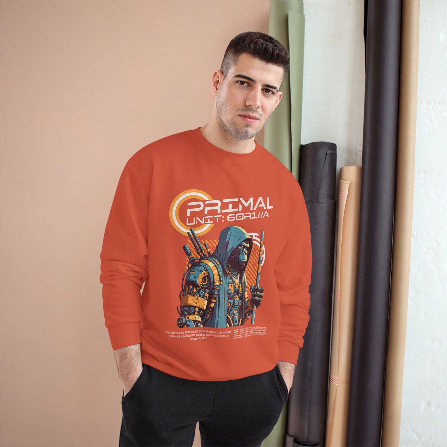 Primal Unit 60R1//A Sweatshirt | Cyberpunk Sweatshirt