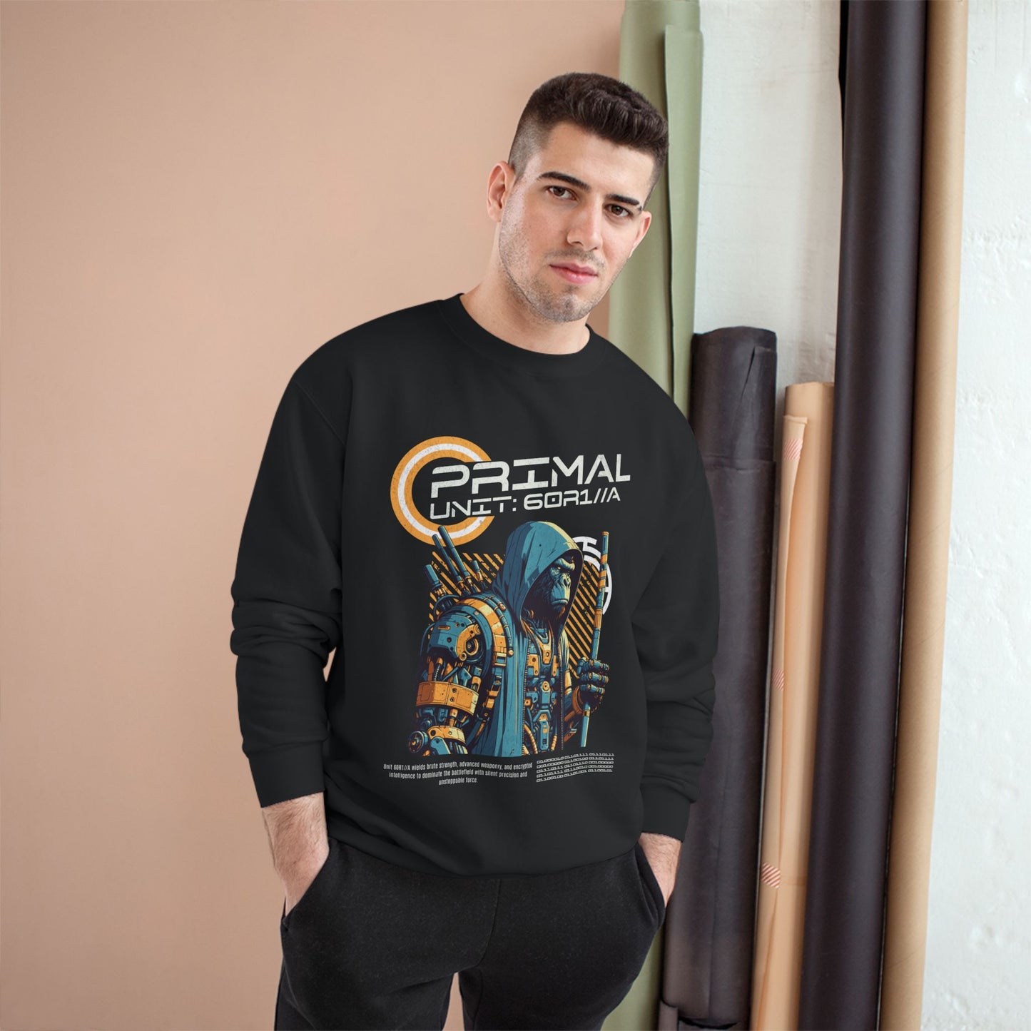 Primal Unit 60R1//A Sweatshirt | Cyberpunk Sweatshirt