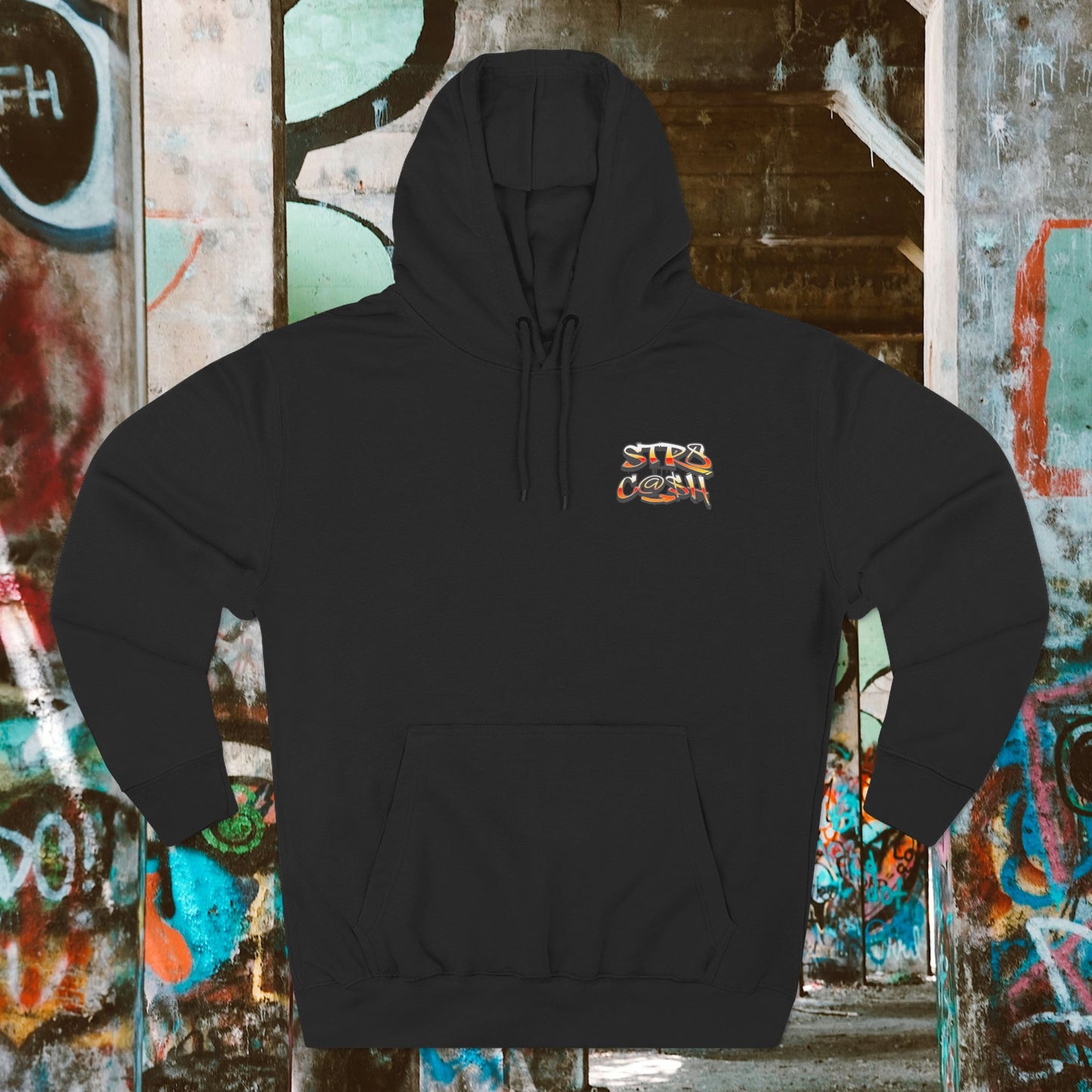 STR8 C@$H Flame Hoodie – Urban Heat, No Cap