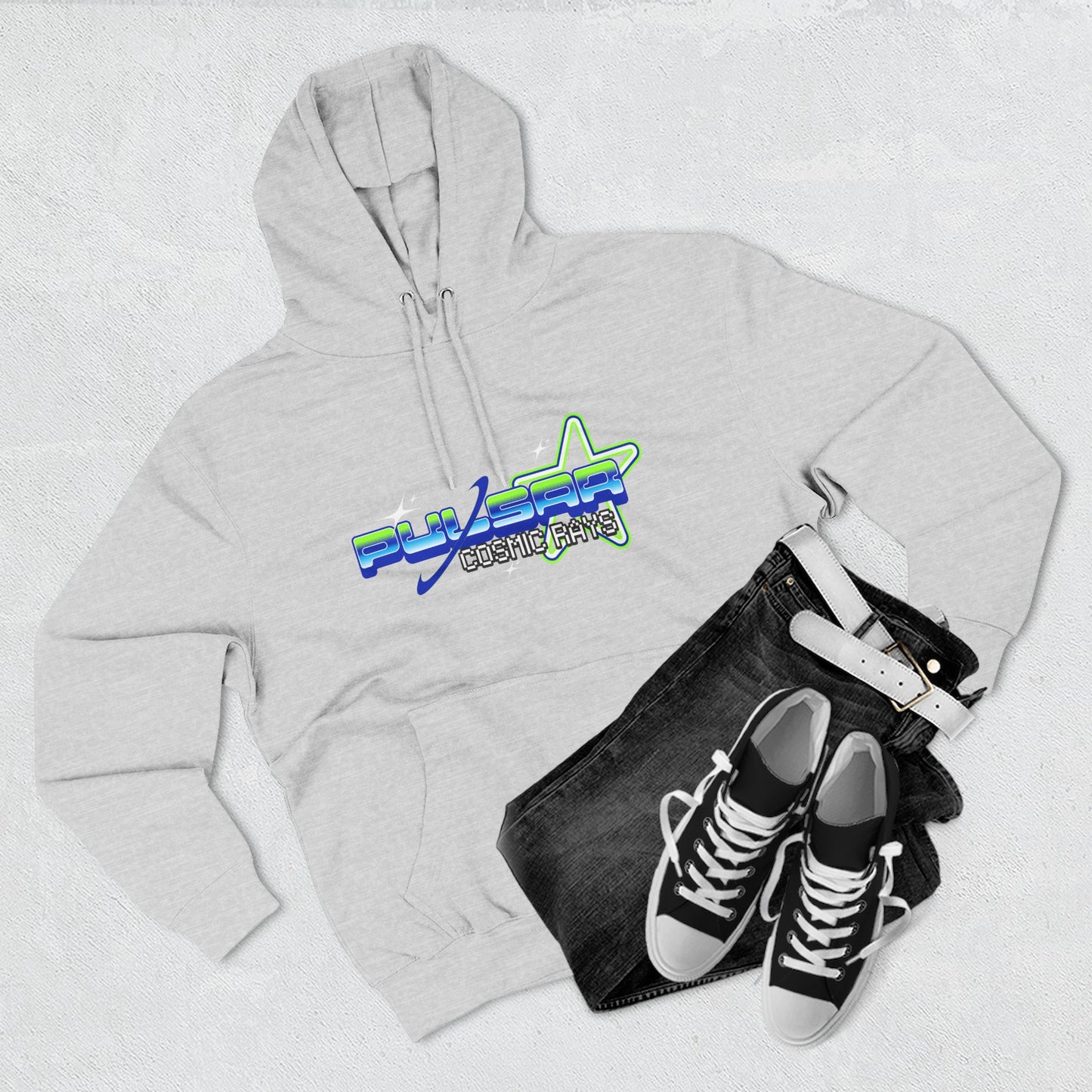 PULSAR Cosmic Ray Hoodie | Y2K Starburst Edition