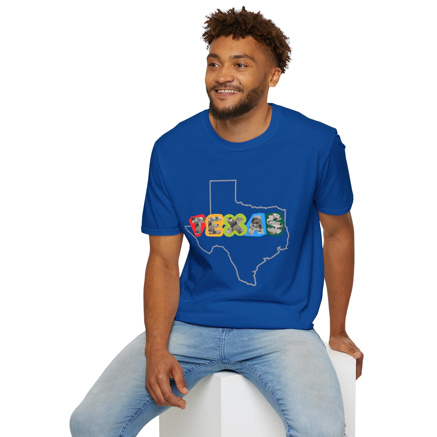Texas Graphic Tee, Unisex Softstyle T-Shirt, Texas Pride Shirt, Casual Wear, Gift for Texans, Summer Apparel