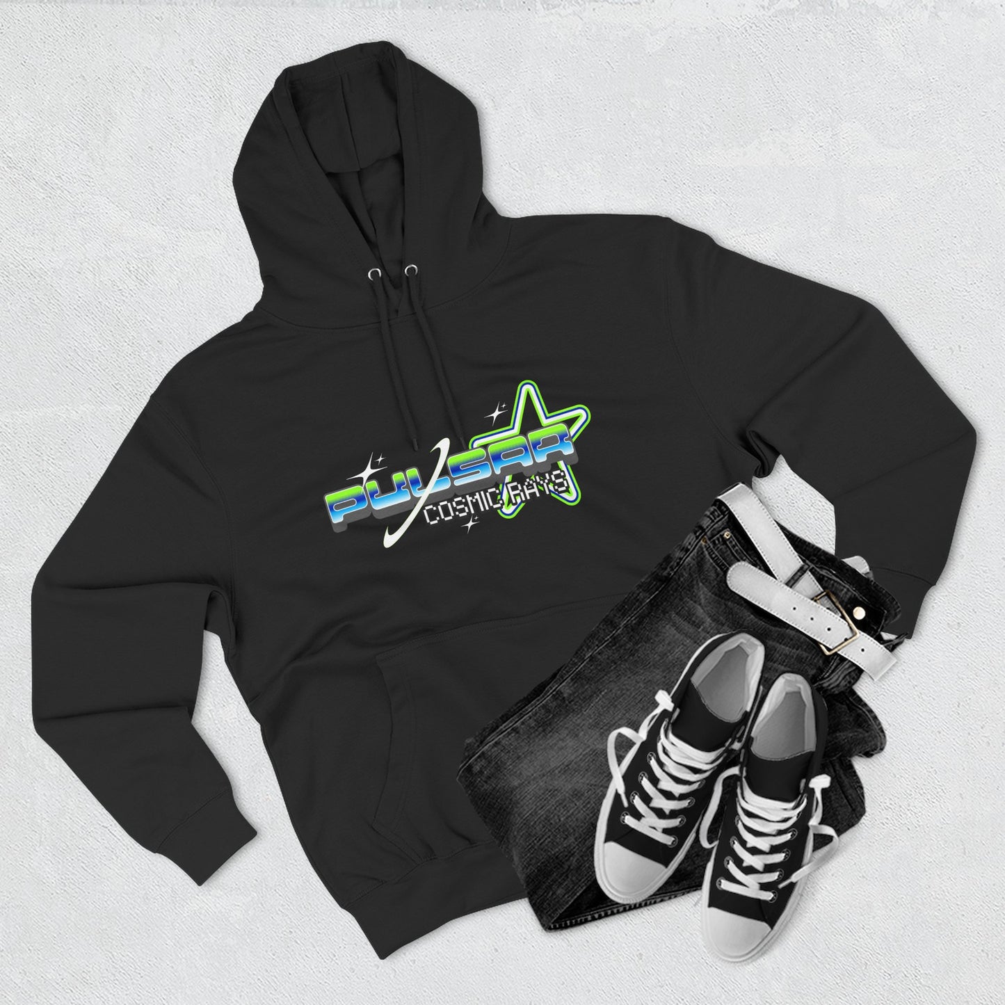 PULSAR Cosmic Ray Hoodie | Y2K Starburst Edition