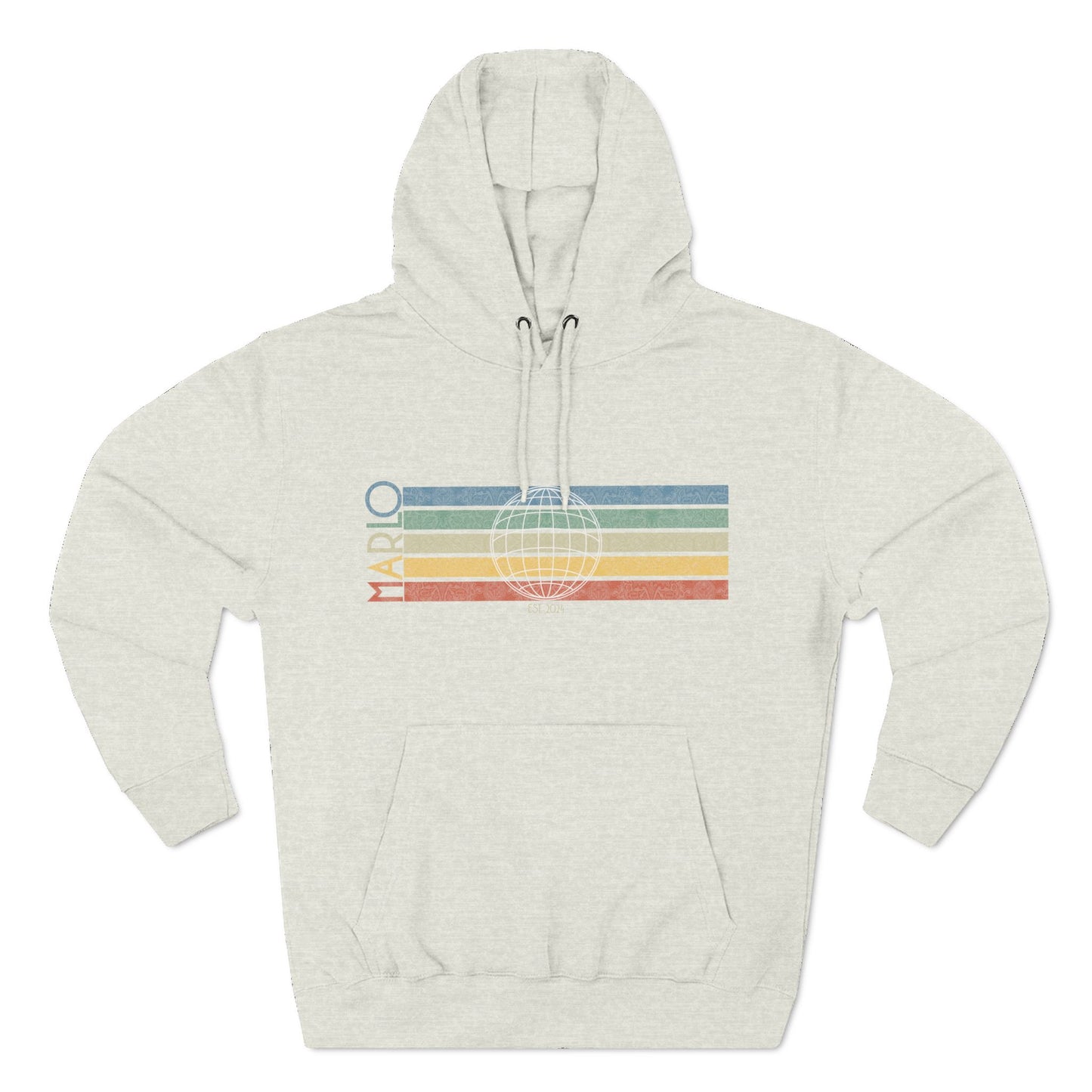 MARLO Vintage Stripe Hoodie – Global Grid Edition