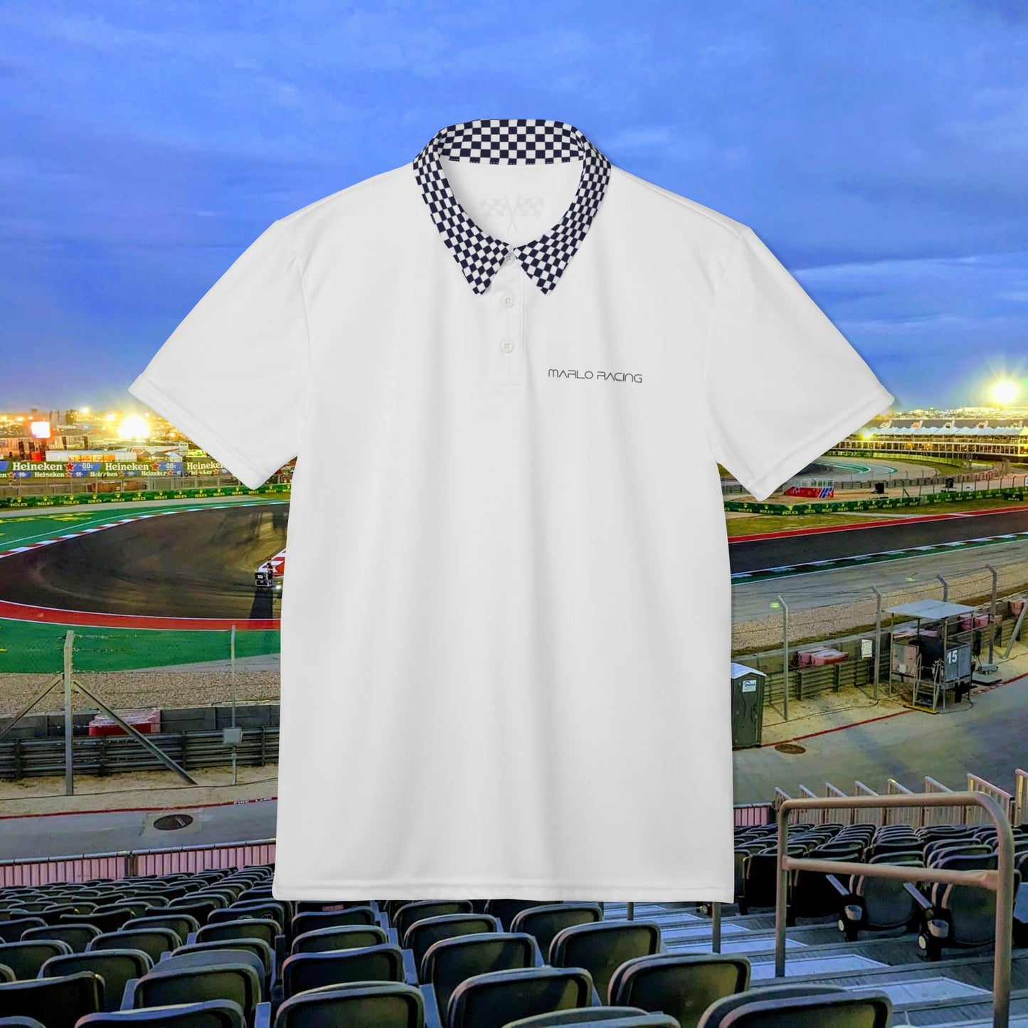 Checkered Flag Racing Polo Shirt