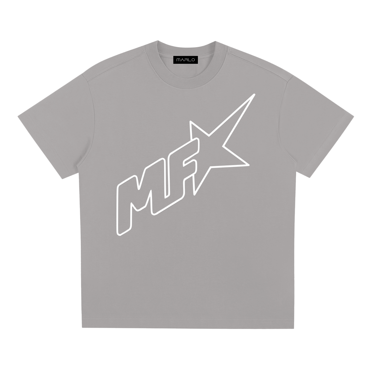 unisex logo t-shirt,MF star tee,quick-dry cotton blend shirt,oversized streetwear tee,Sorona fabric,MARLO Fashions