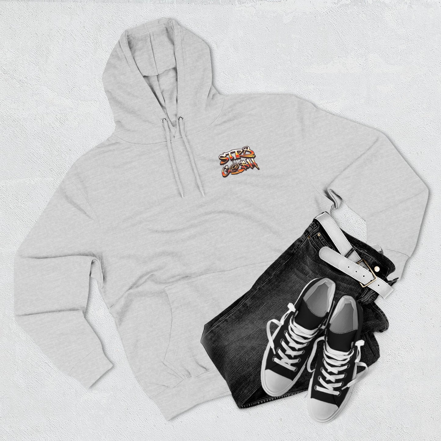 STR8 C@$H Flame Hoodie – Urban Heat, No Cap