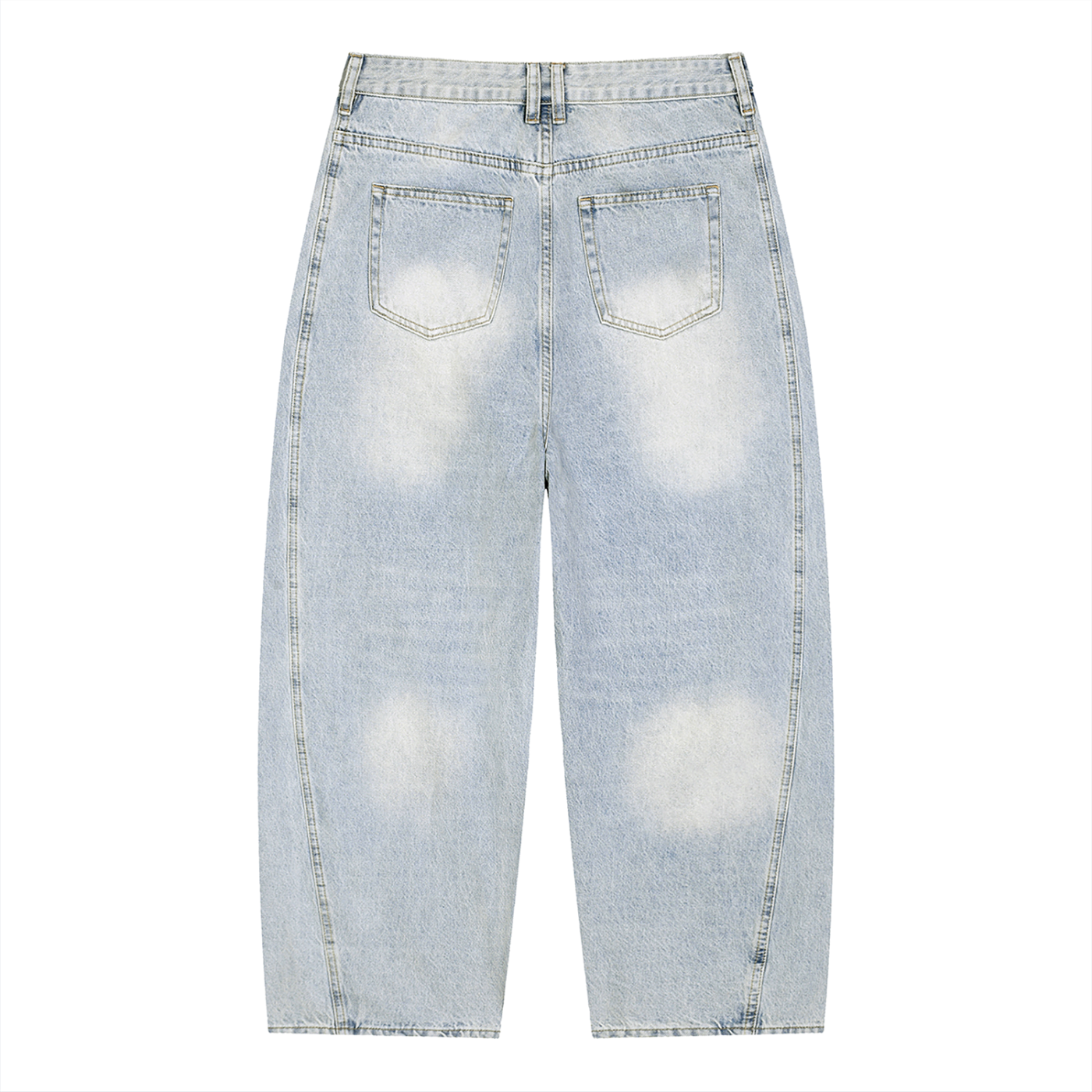 vintage barrel jeans,faded denim pants, cotton blend jeans,casual streetwear denim,wide leg jeans,MARLO Fashions