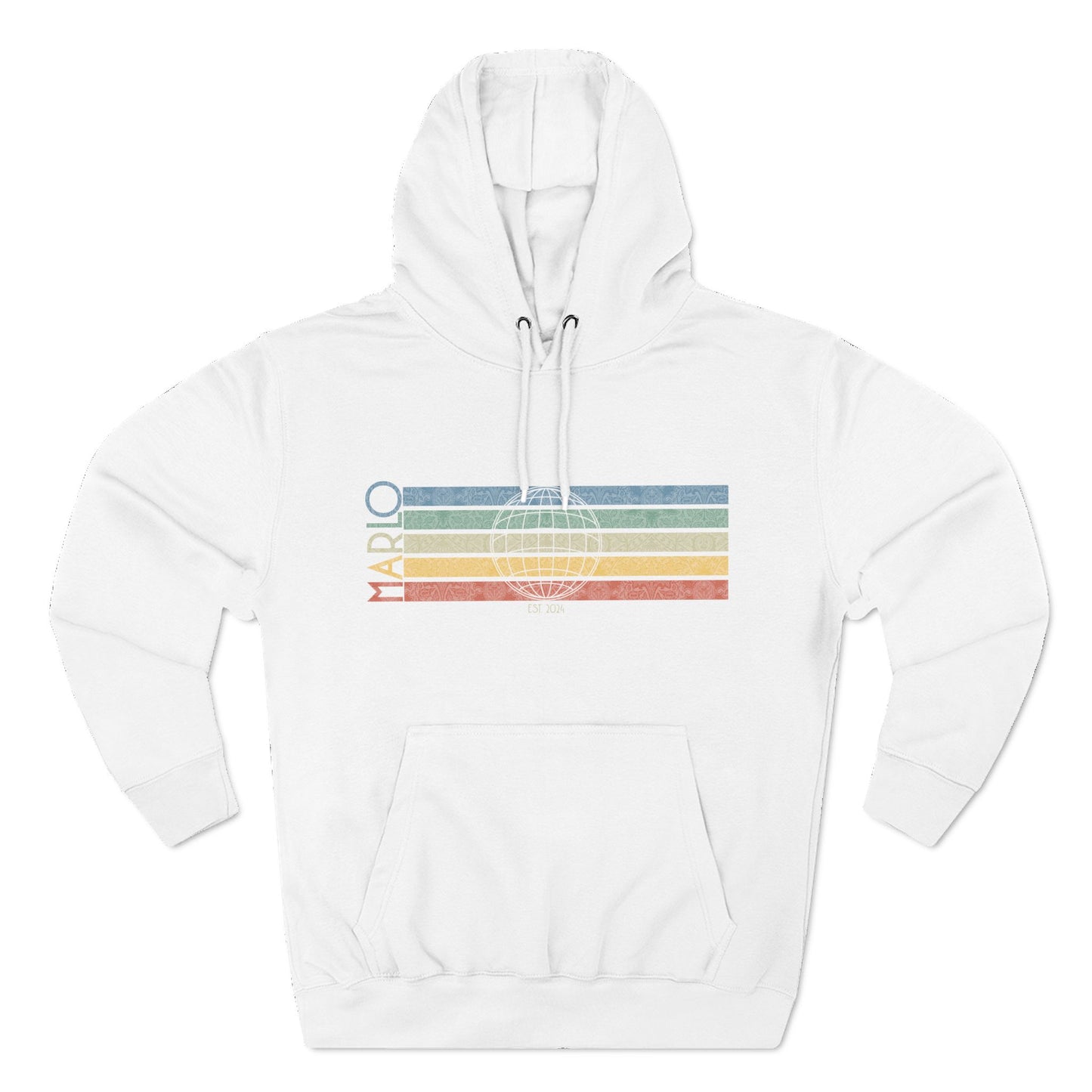 MARLO Vintage Stripe Hoodie – Global Grid Edition