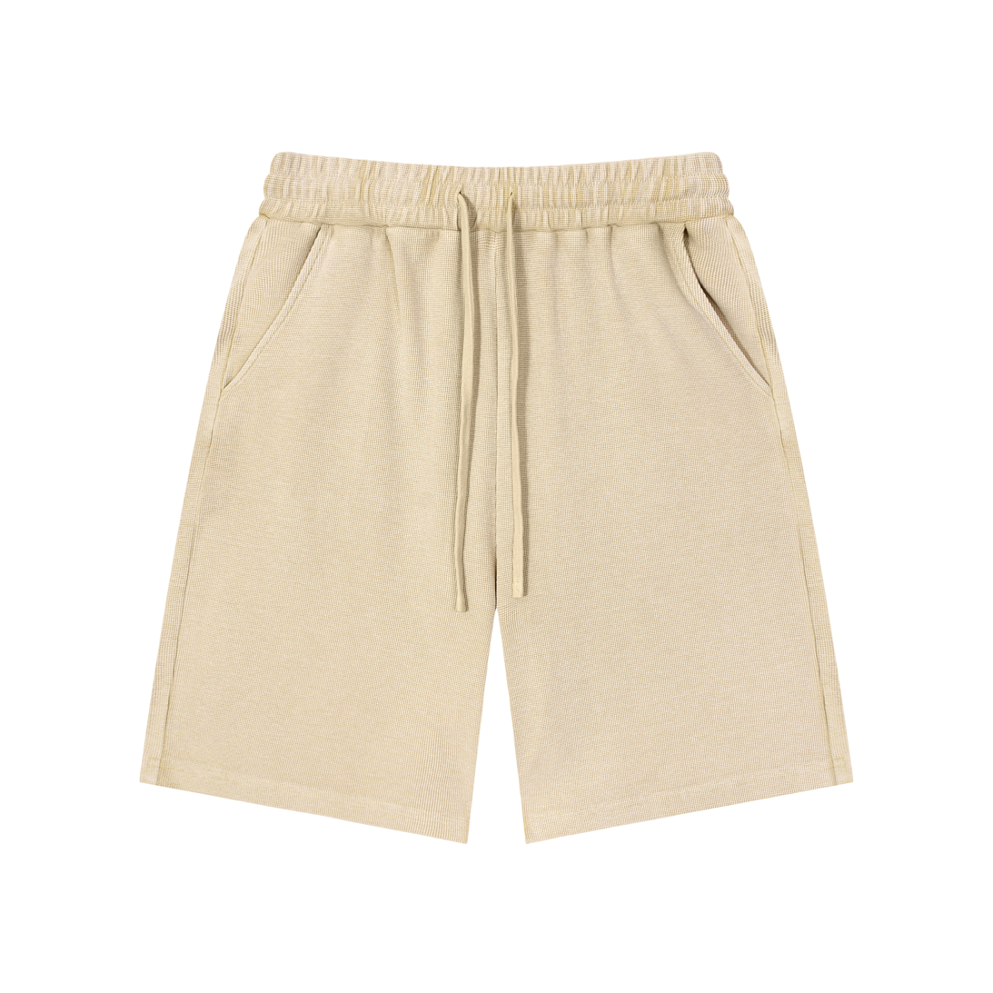 unisex waffle knit shorts,mineral wash shorts,cotton blend shorts,textured streetwear shorts,vintage casual shorts,MARLO Fashions,breathable summer shorts