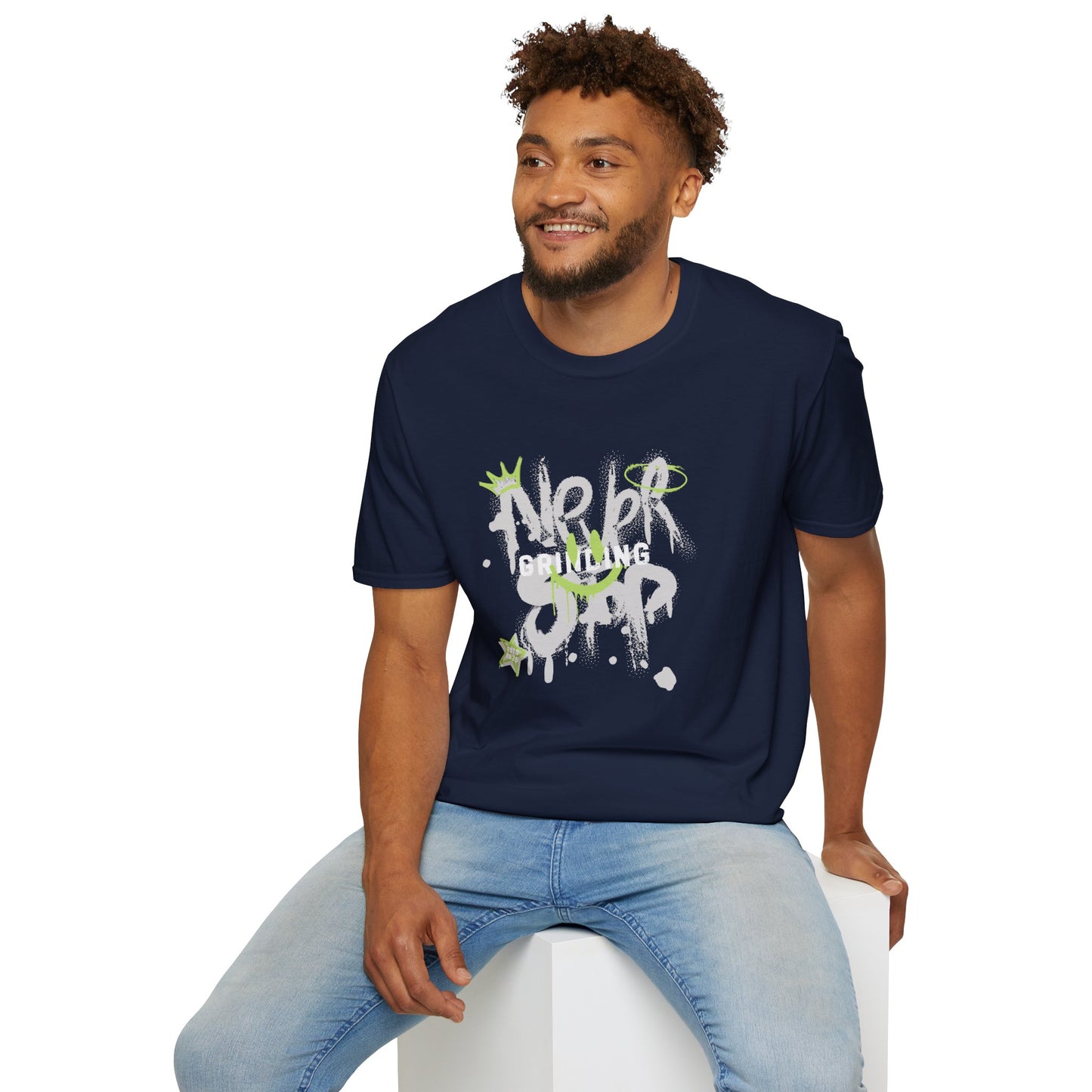Never Stop Grinding Graffiti Tee