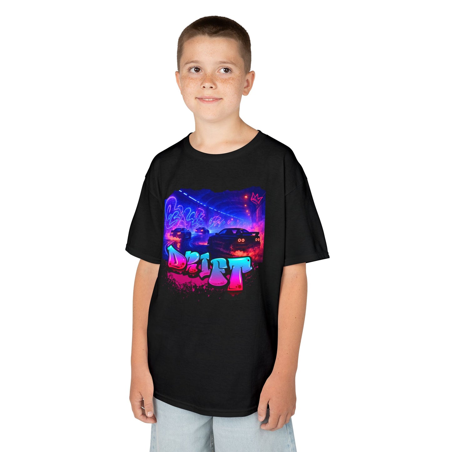 Neon Drift Kings Youth Tee – Street Racing Edition