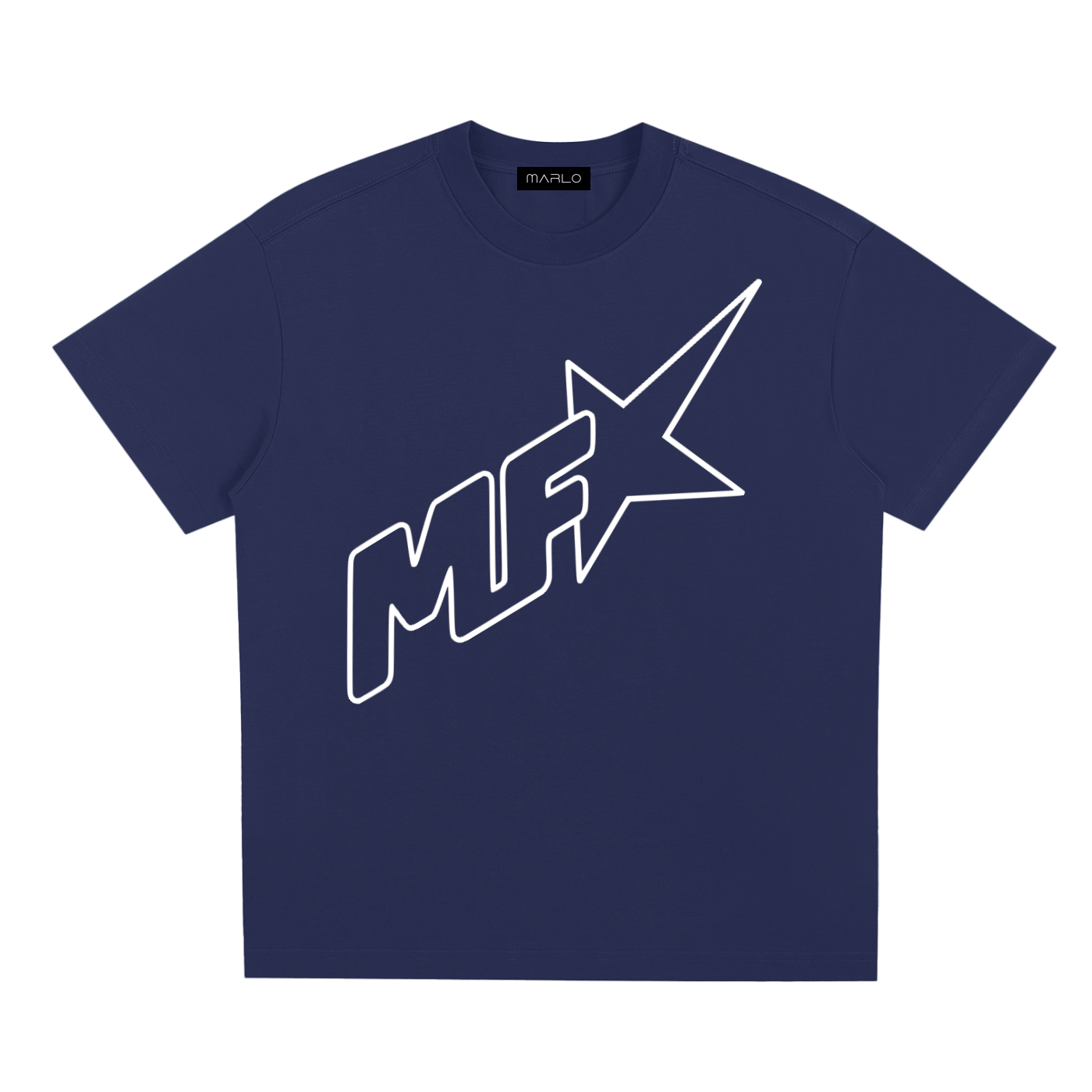 unisex logo t-shirt,MF star tee,quick-dry cotton blend shirt,oversized streetwear tee,Sorona fabric,MARLO Fashions