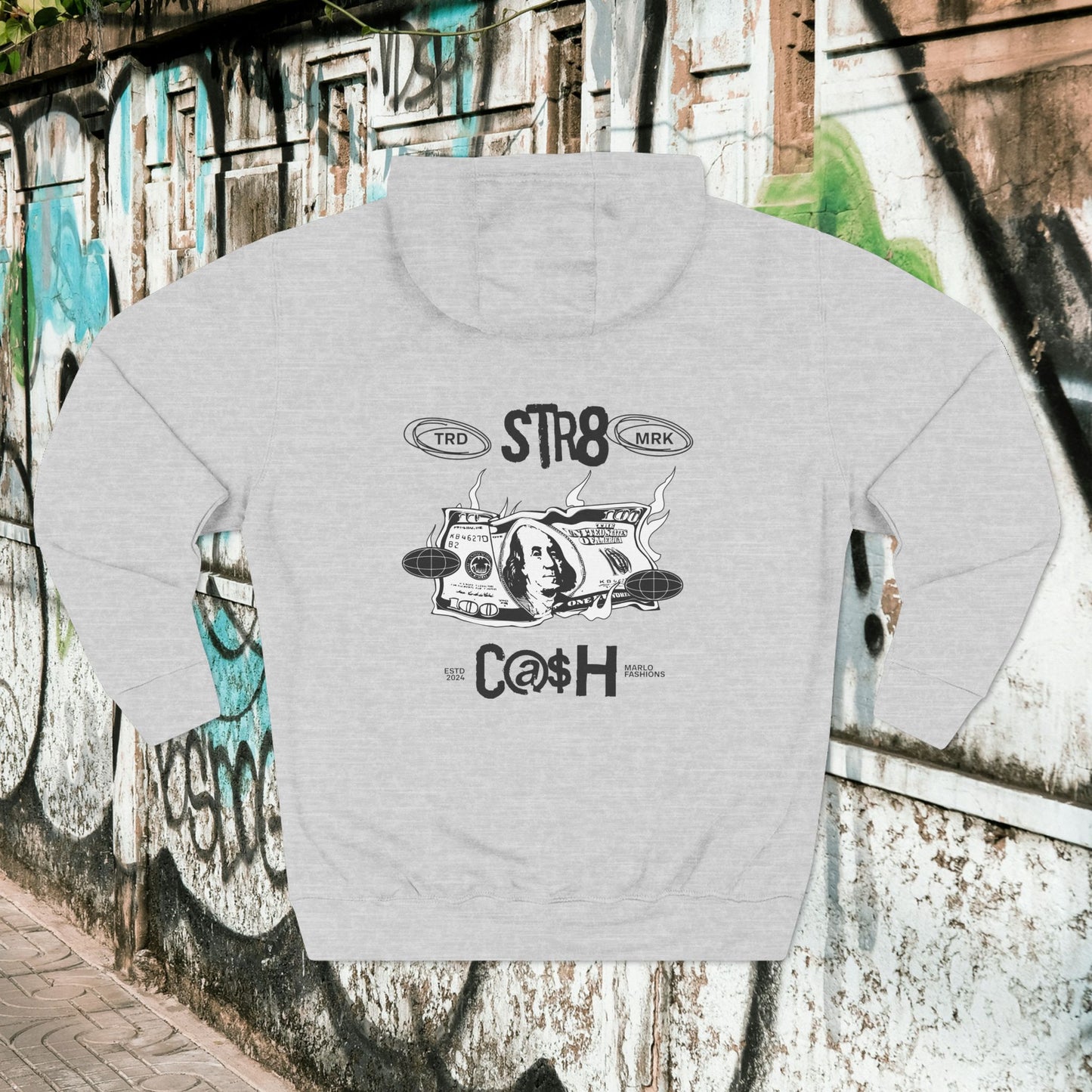 STR8 C@$H Benjamins Hoodie – Burn Fast, Flex Hard