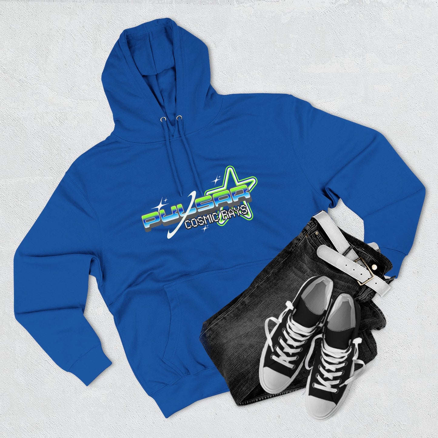 PULSAR Cosmic Ray Hoodie | Y2K Starburst Edition