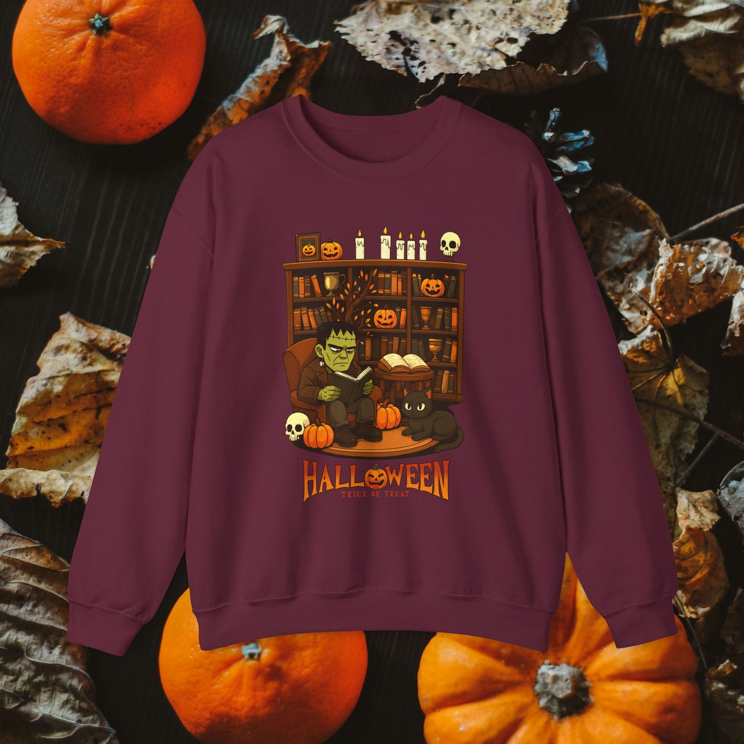 Frankenstein’s Cozy Read – Halloween Sweatshirt