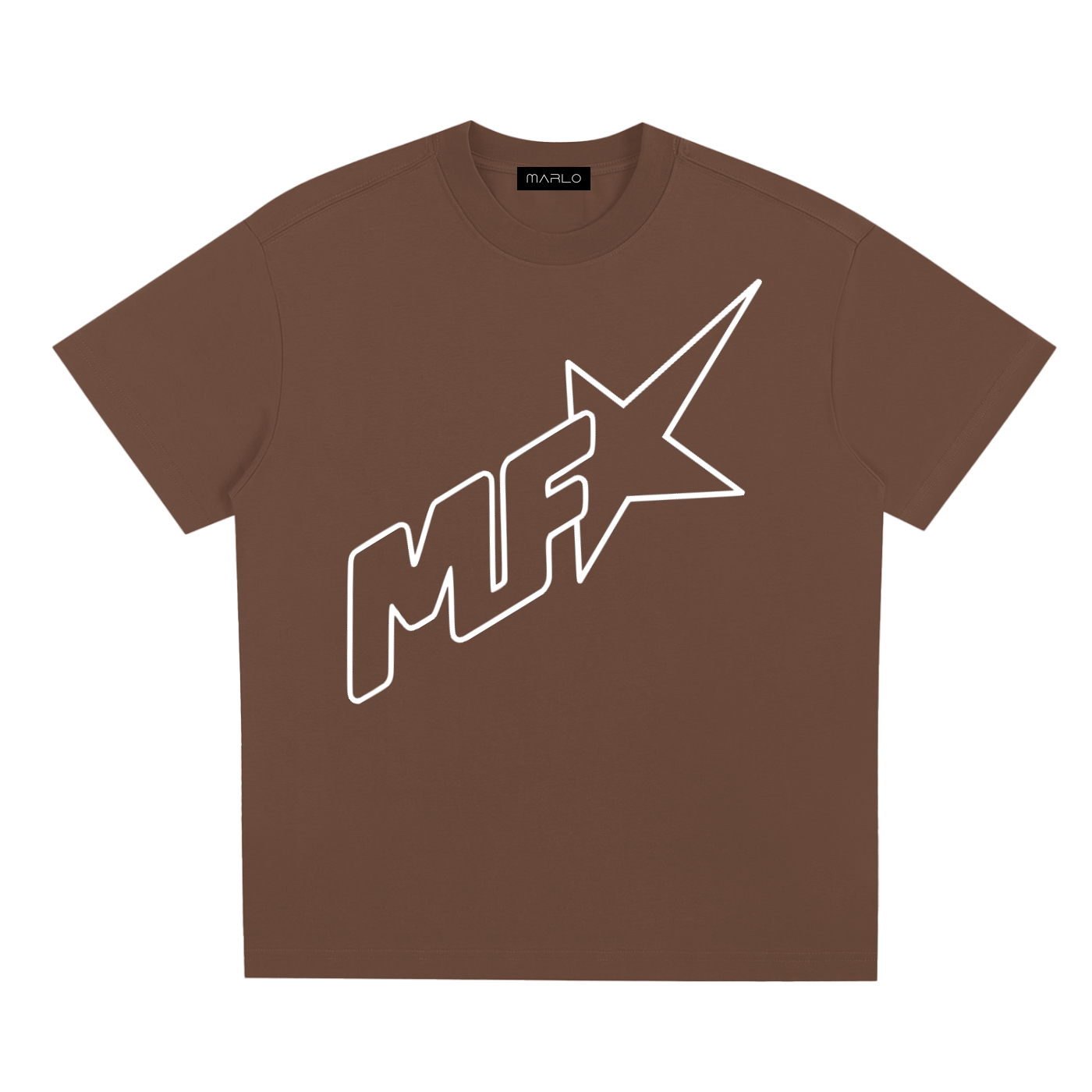 unisex logo t-shirt,MF star tee,quick-dry cotton blend shirt,oversized streetwear tee,Sorona fabric,MARLO Fashions