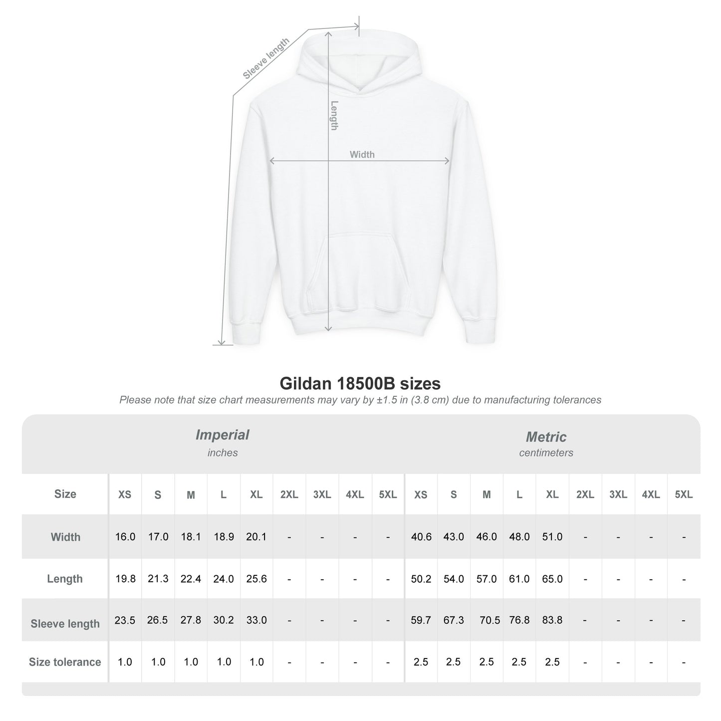 Youth Heavy Blend Hooded Sweatshirt with Cross Design