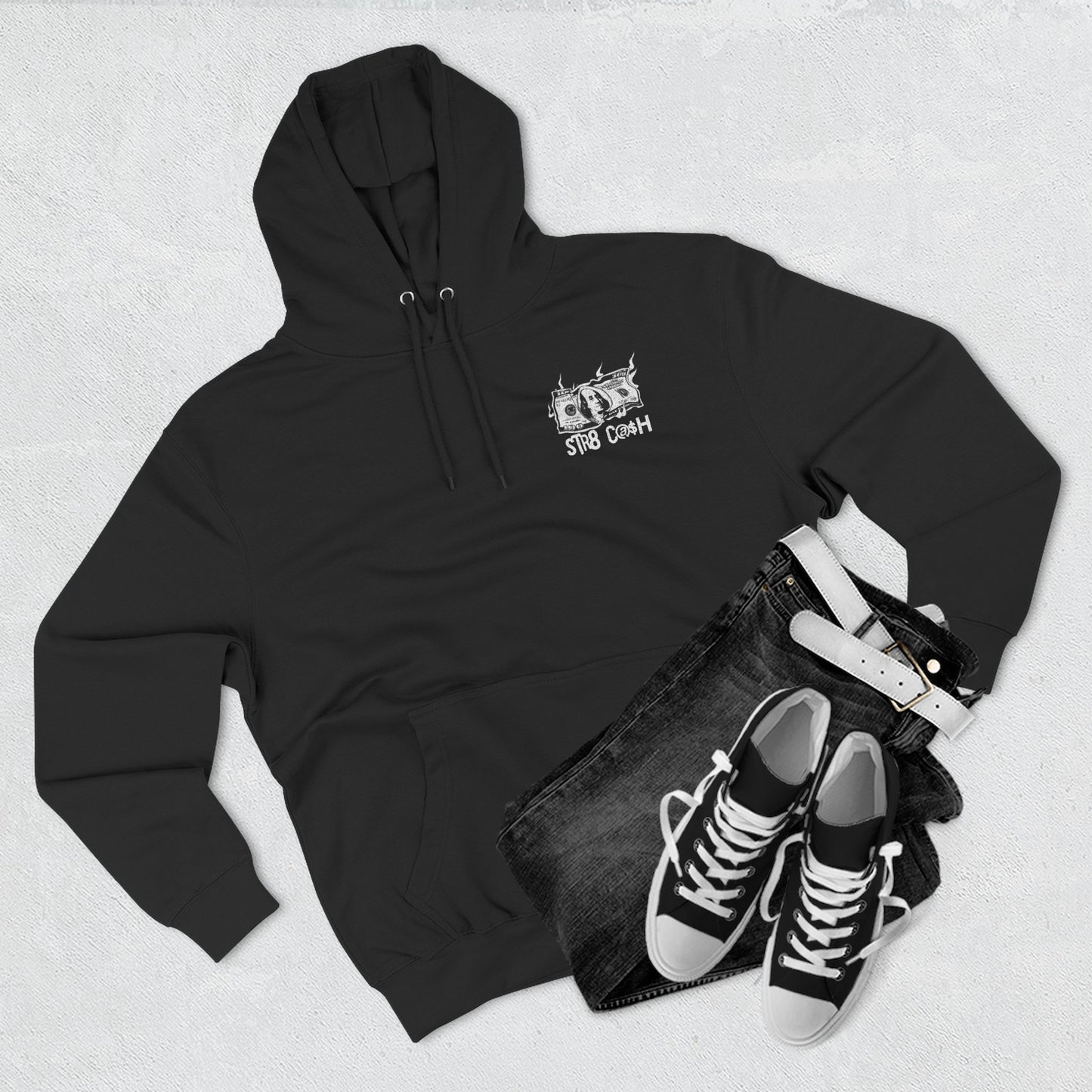 STR8 C@$H Benjamins Hoodie – Burn Fast, Flex Hard