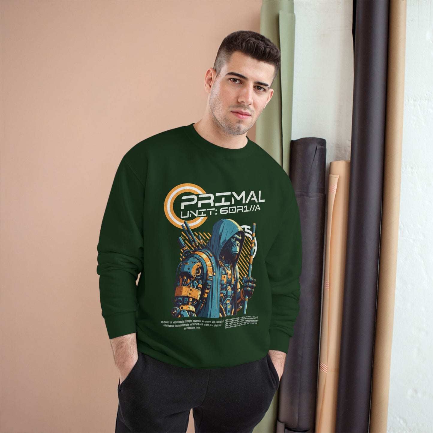 Primal Unit 60R1//A Sweatshirt | Cyberpunk Sweatshirt