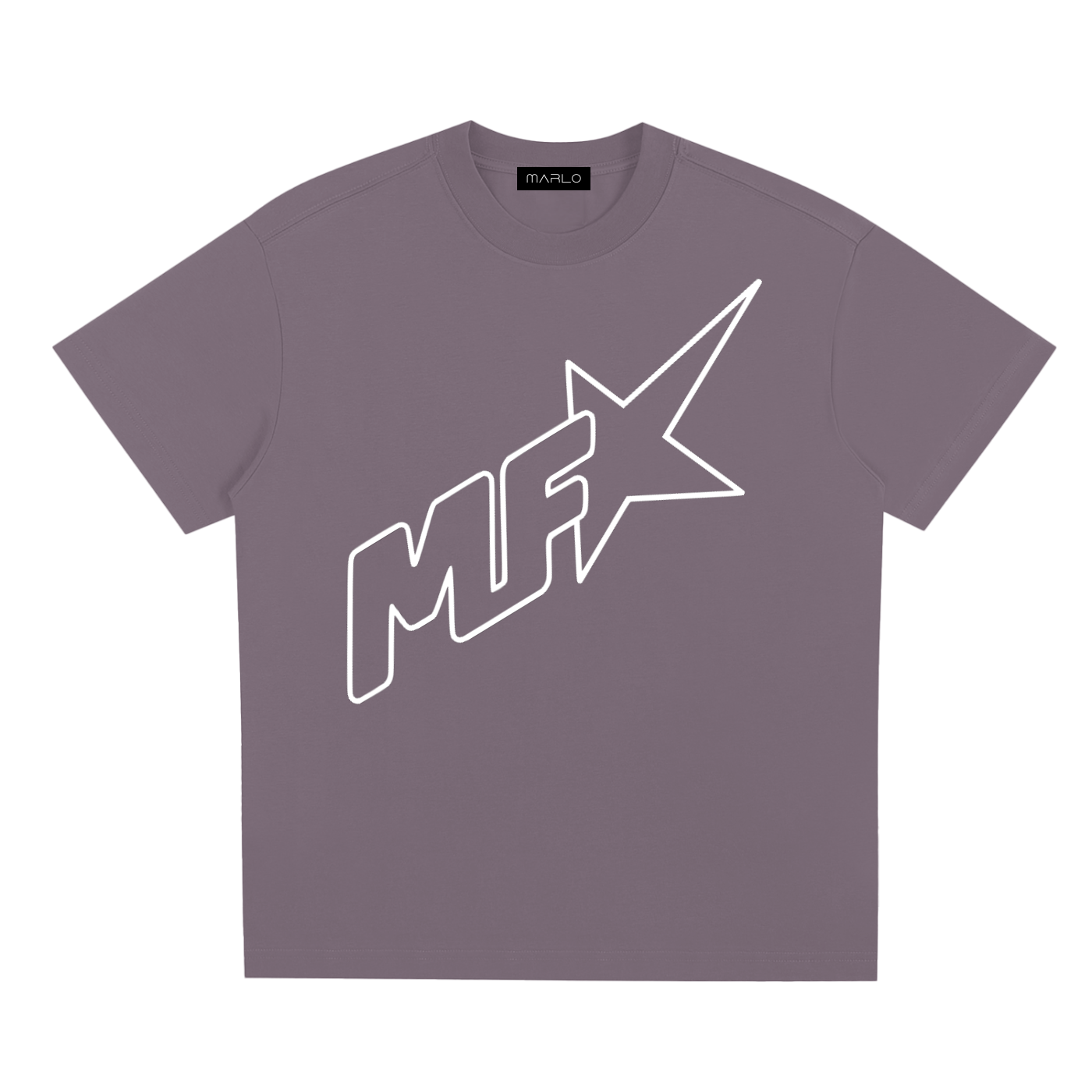 unisex logo t-shirt,MF star tee,quick-dry cotton blend shirt,oversized streetwear tee,Sorona fabric,MARLO Fashions