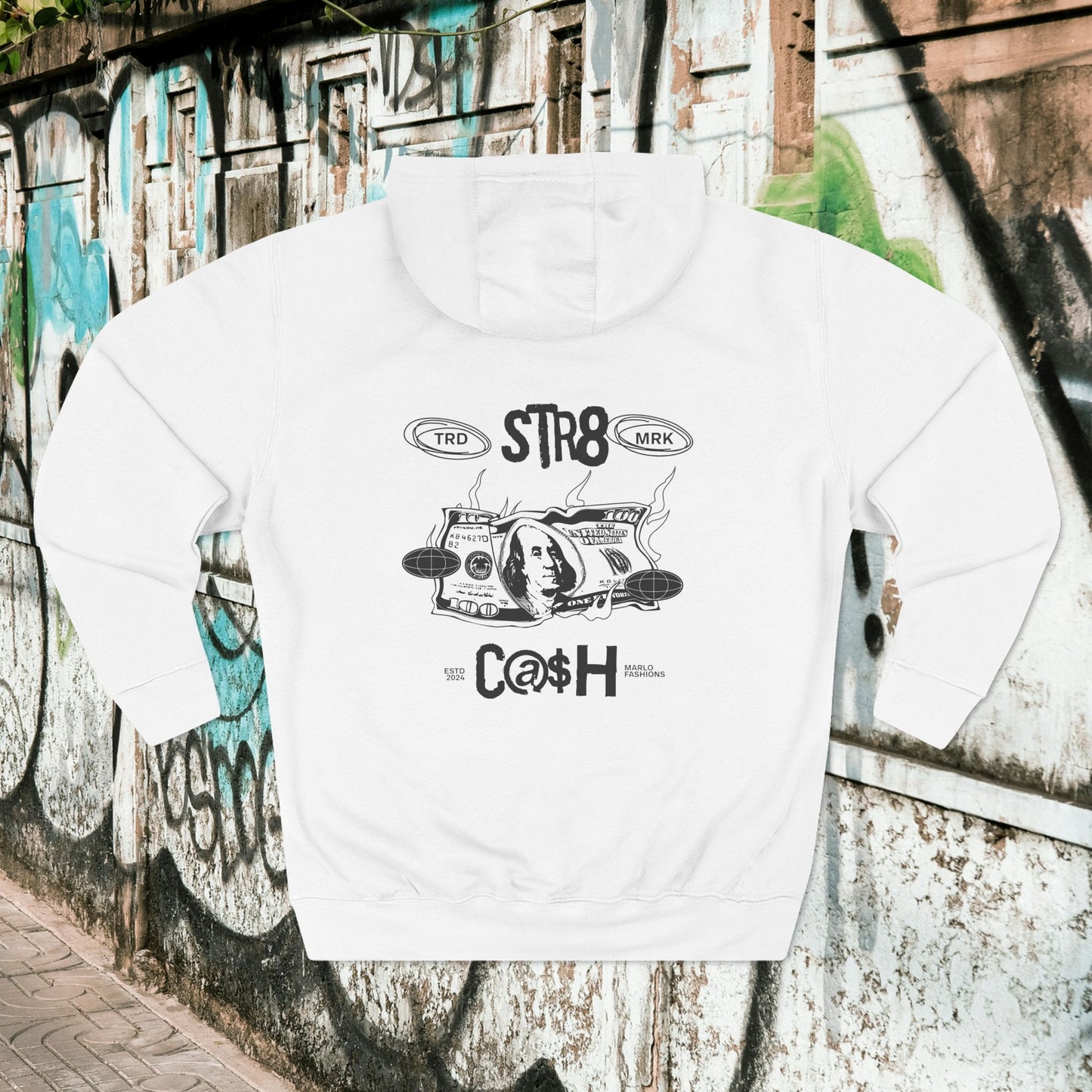 STR8 C@$H Benjamins Hoodie – Burn Fast, Flex Hard