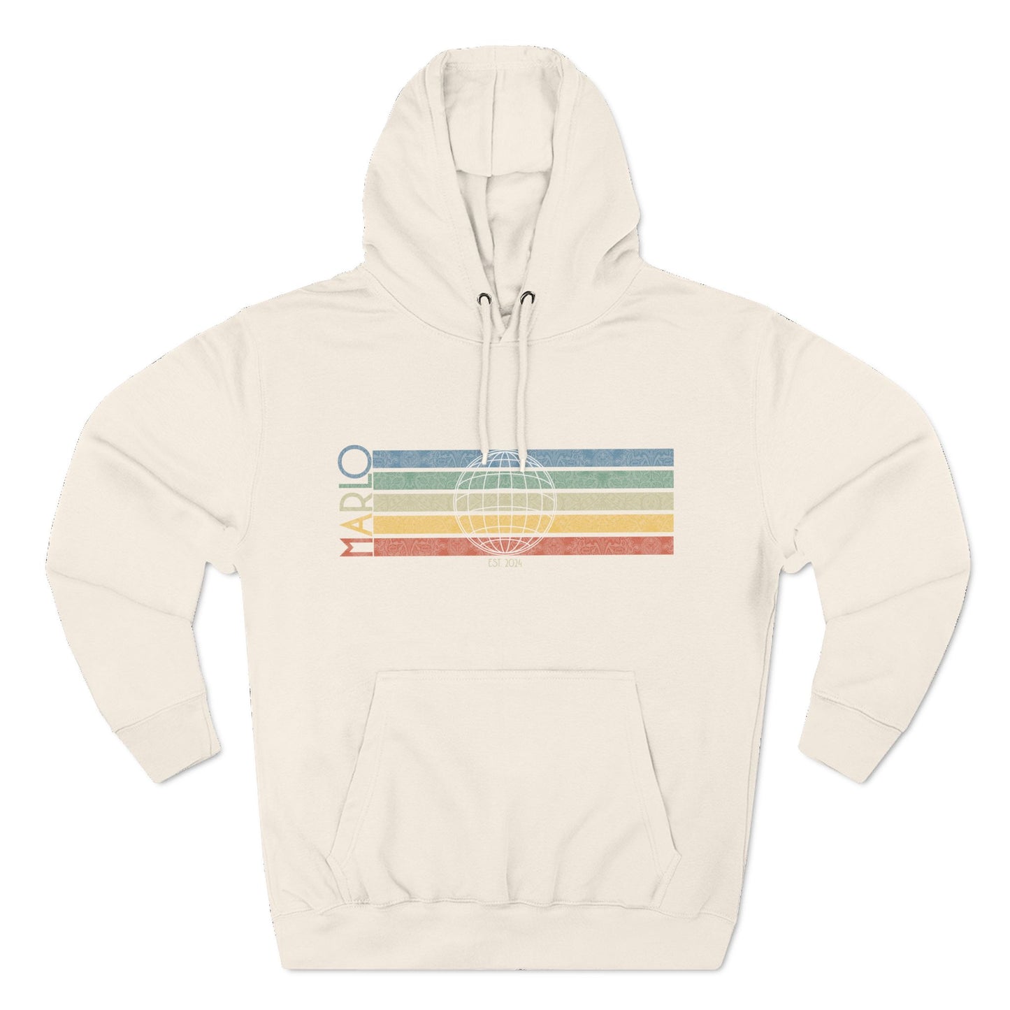 MARLO Vintage Stripe Hoodie – Global Grid Edition