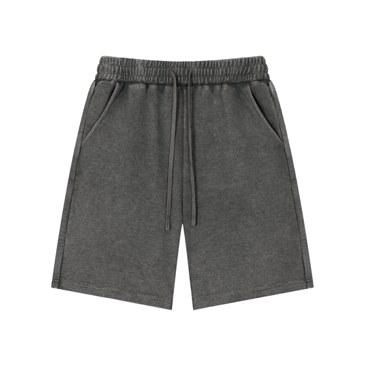 unisex waffle knit shorts,mineral wash shorts,cotton blend shorts,textured streetwear shorts,vintage casual shorts,MARLO Fashions,breathable summer shorts