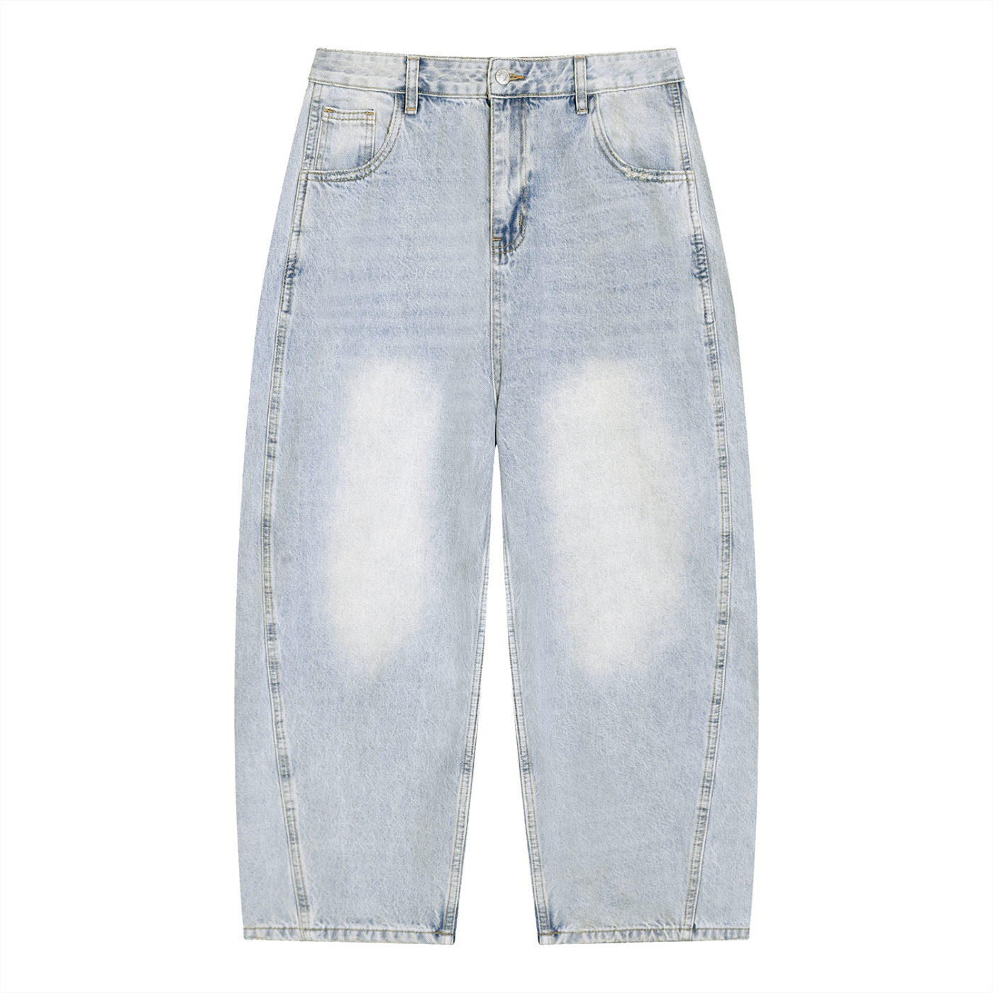 vintage barrel jeans,faded denim pants, cotton blend jeans,casual streetwear denim,wide leg jeans,MARLO Fashions