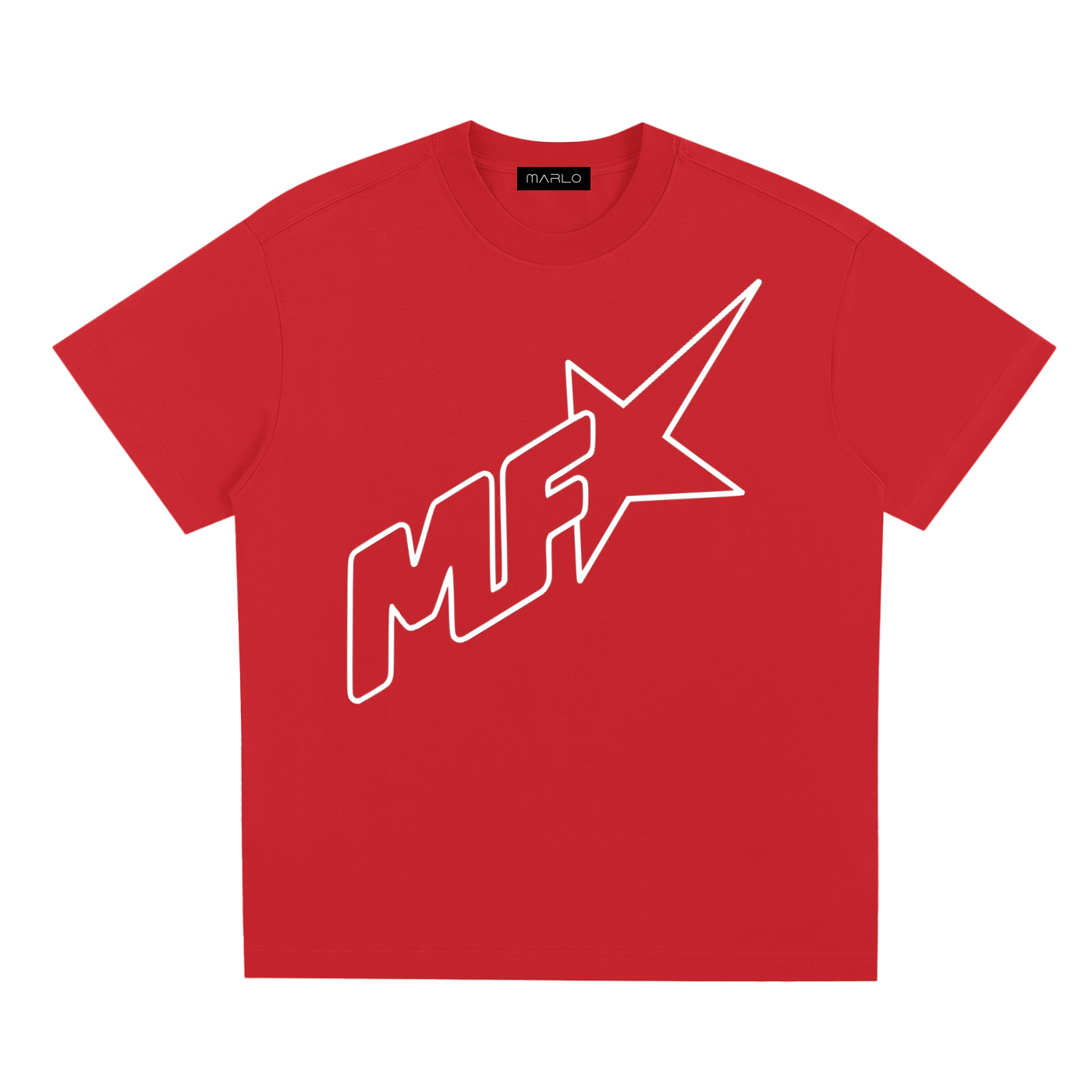 unisex logo t-shirt,MF star tee,quick-dry cotton blend shirt,oversized streetwear tee,Sorona fabric,MARLO Fashions