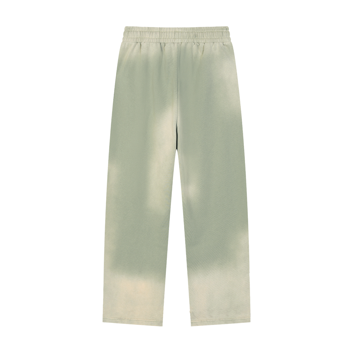 Faded Straight-Leg Cotton Blend Sweatpants