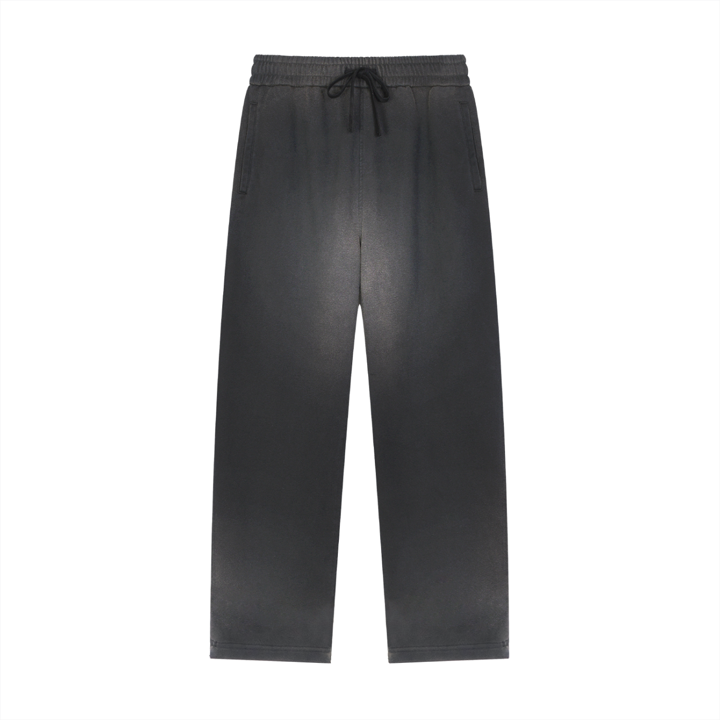 Faded Straight-Leg Cotton Blend Sweatpants
