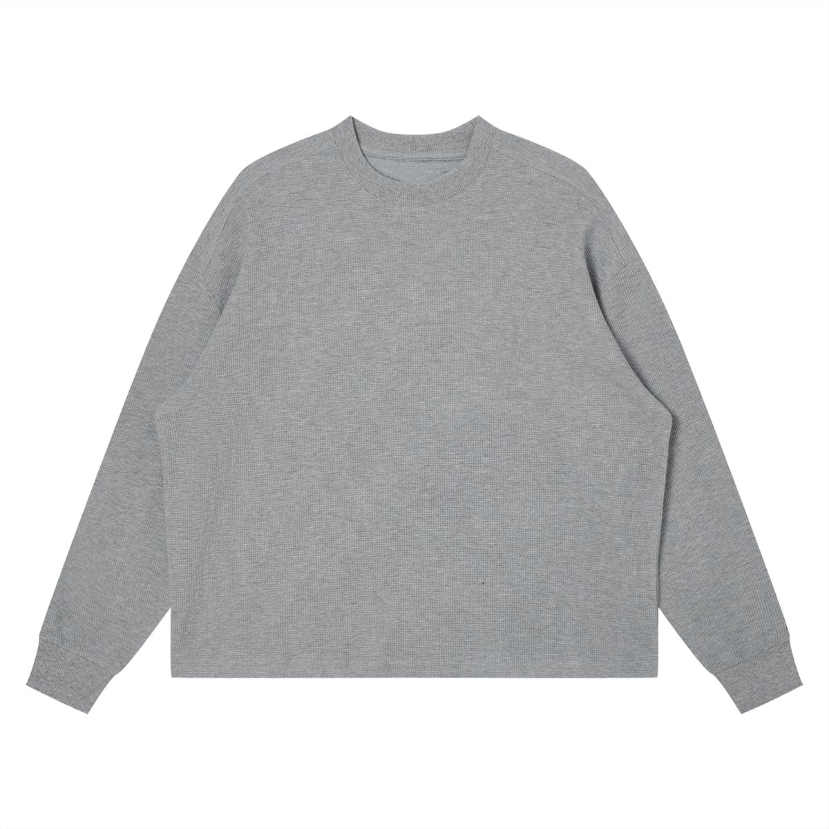 Unisex Waffle Boxy Long Sleeve T-Shirt