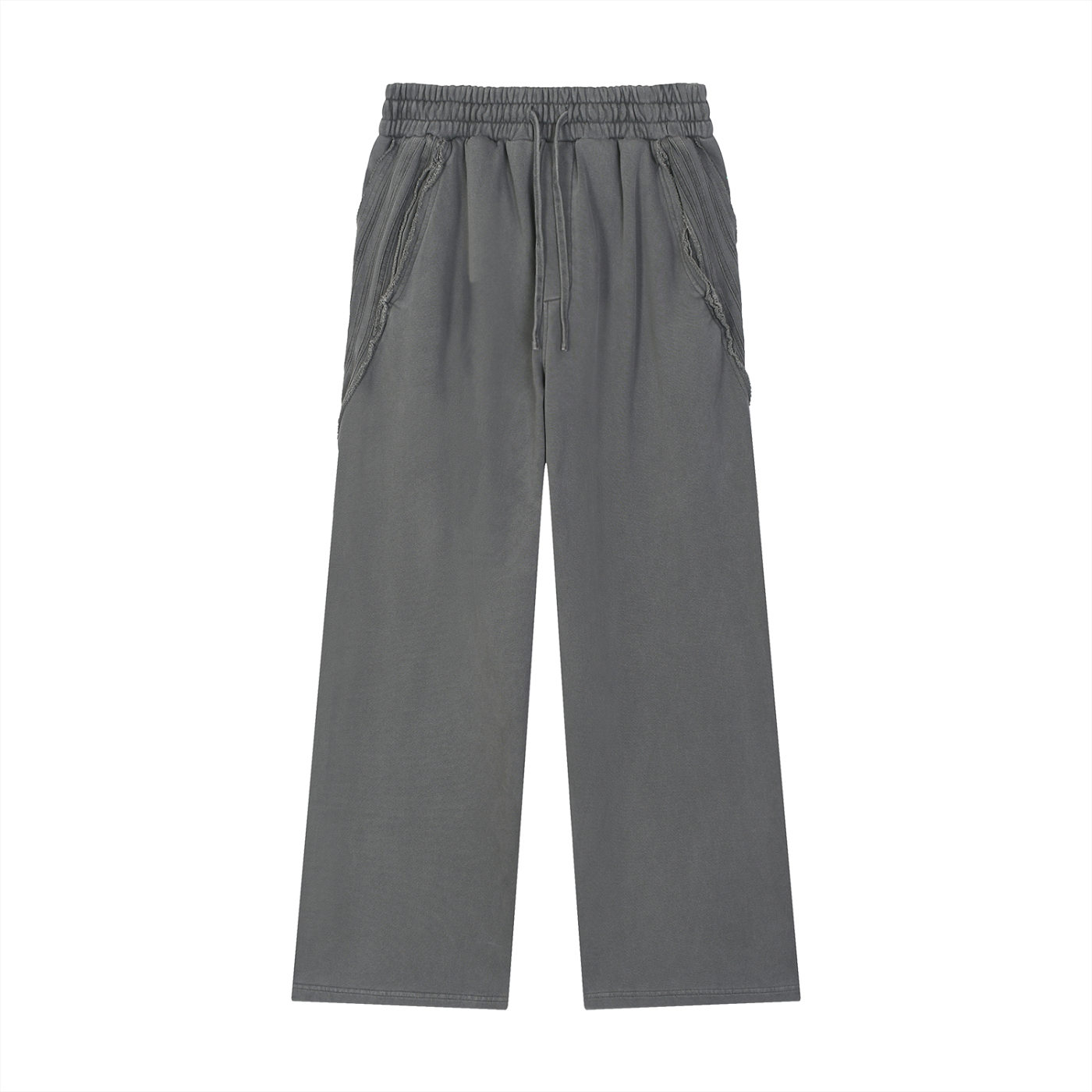 unisex cotton sweatpants,washed vintage pants,raw edge,streetwear sweatpants,thick cotton pants,outdoor street style,MARLO Fashions,heavyweight sweatpants