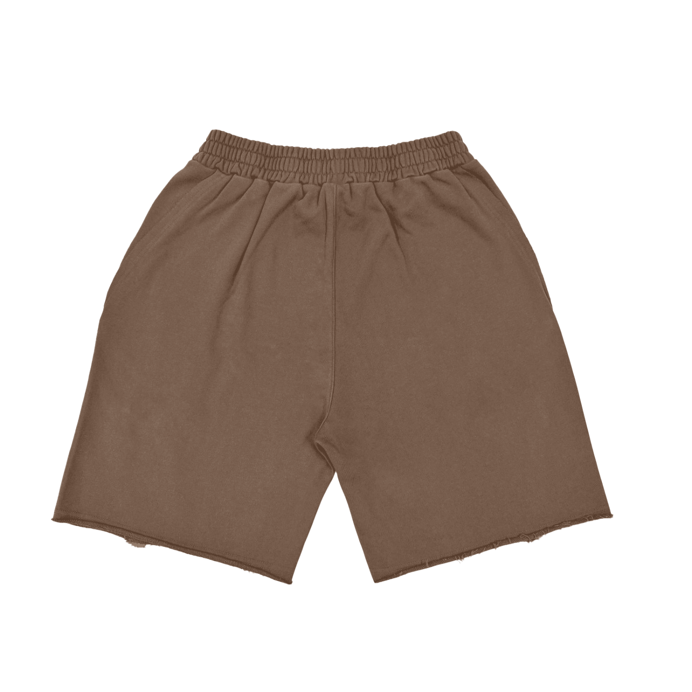 Vintage Washed Flames Pattern Cotton Shorts