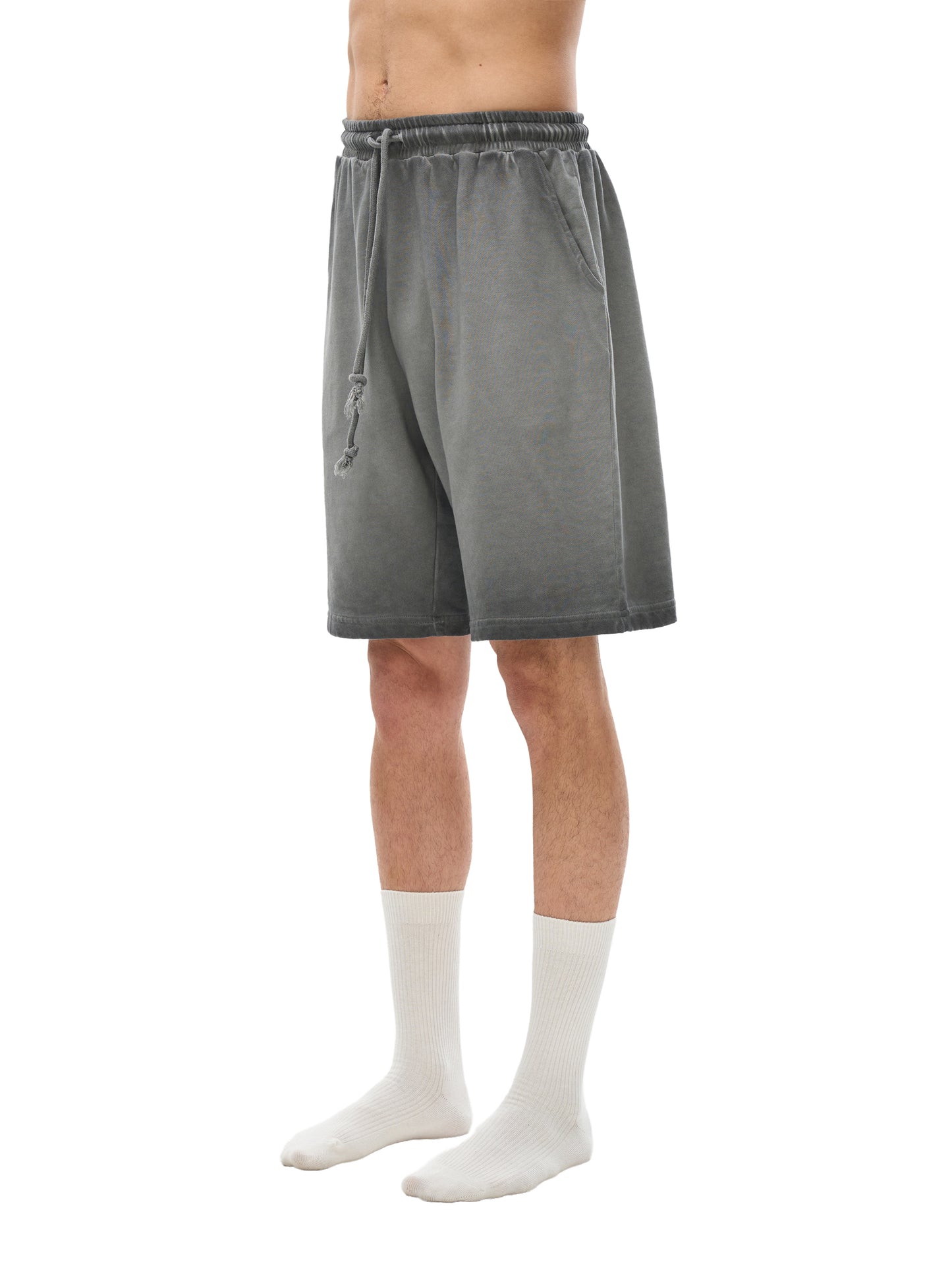 Reverse Dyed Cotton Shorts