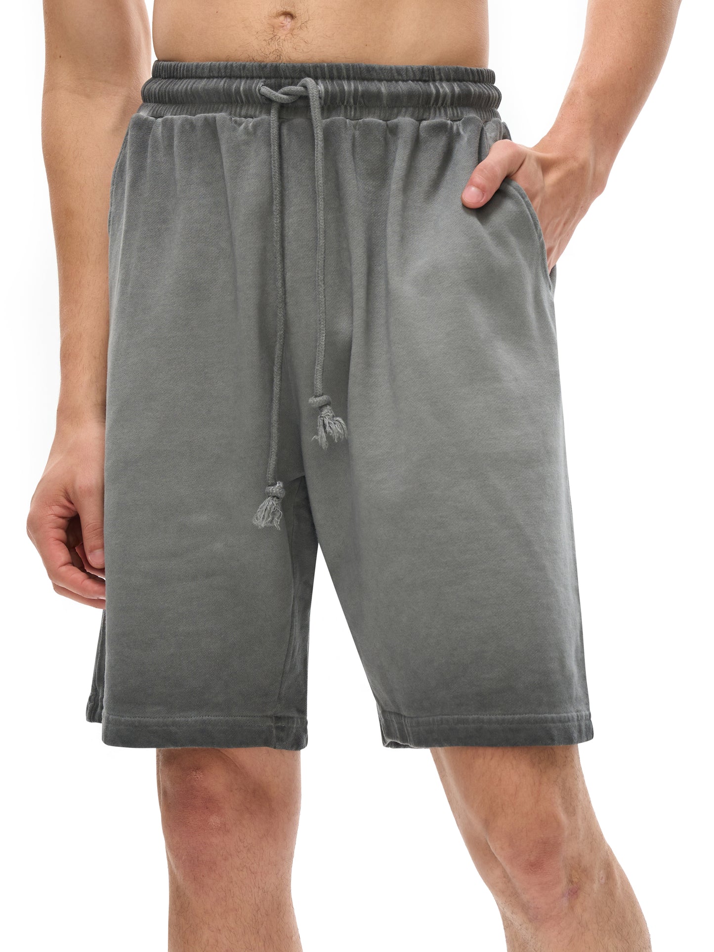 Reverse Dyed Cotton Shorts