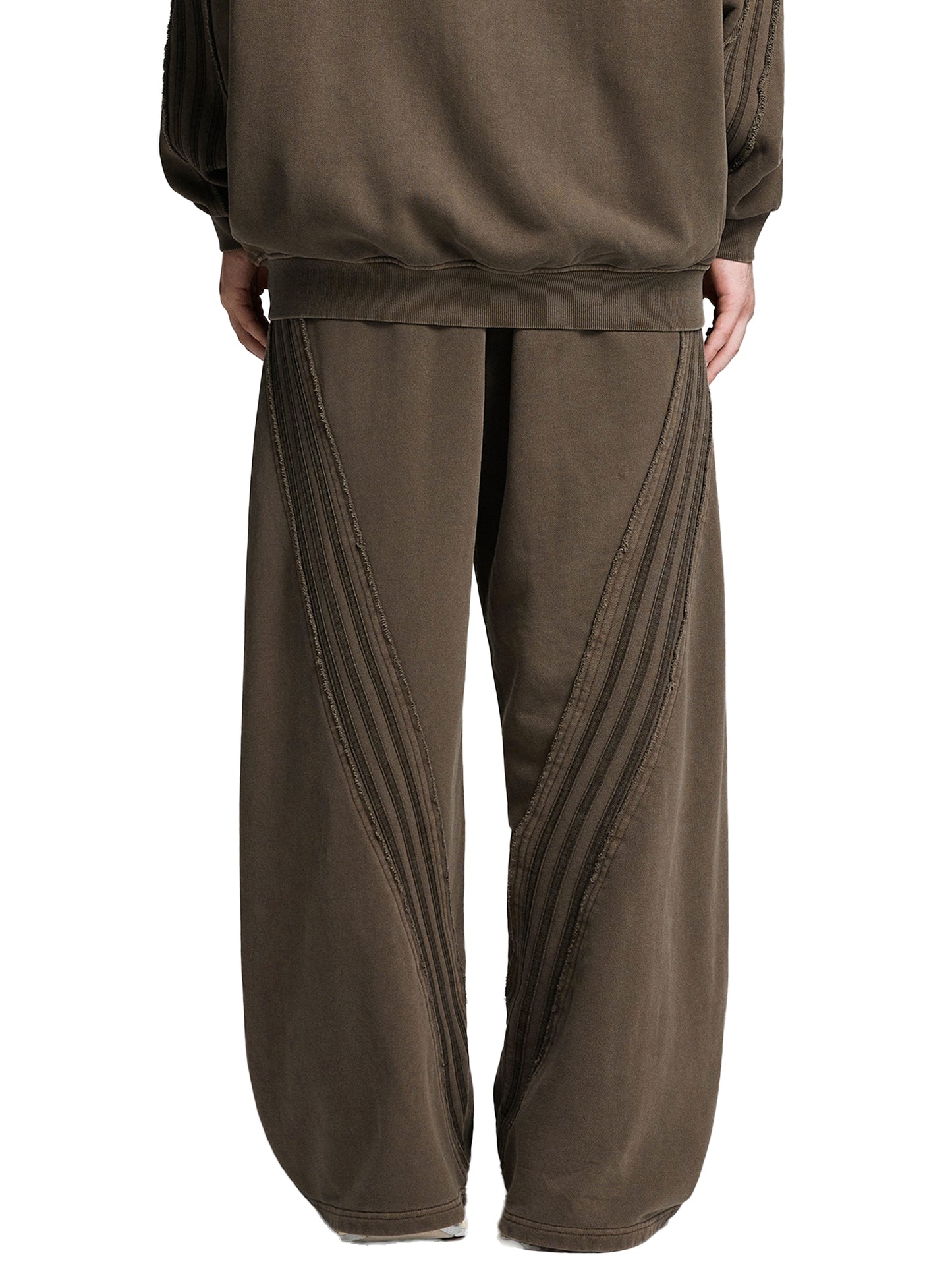 unisex cotton sweatpants,washed vintage pants,raw edge,streetwear sweatpants,thick cotton pants,outdoor street style,MARLO Fashions,heavyweight sweatpants
