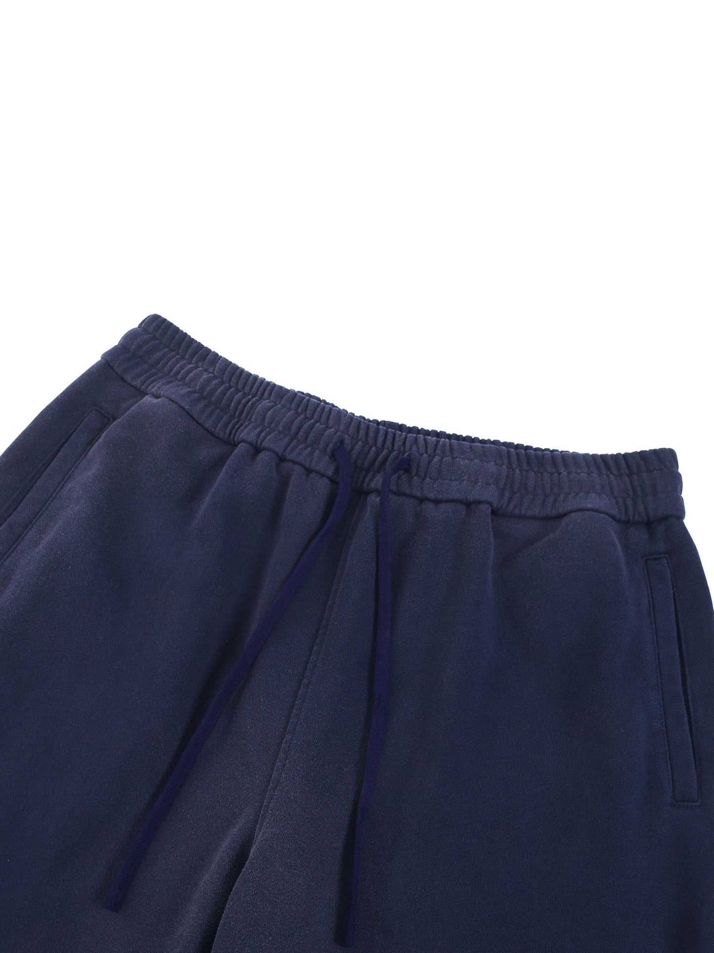 Faded Straight-Leg Cotton Blend Sweatpants