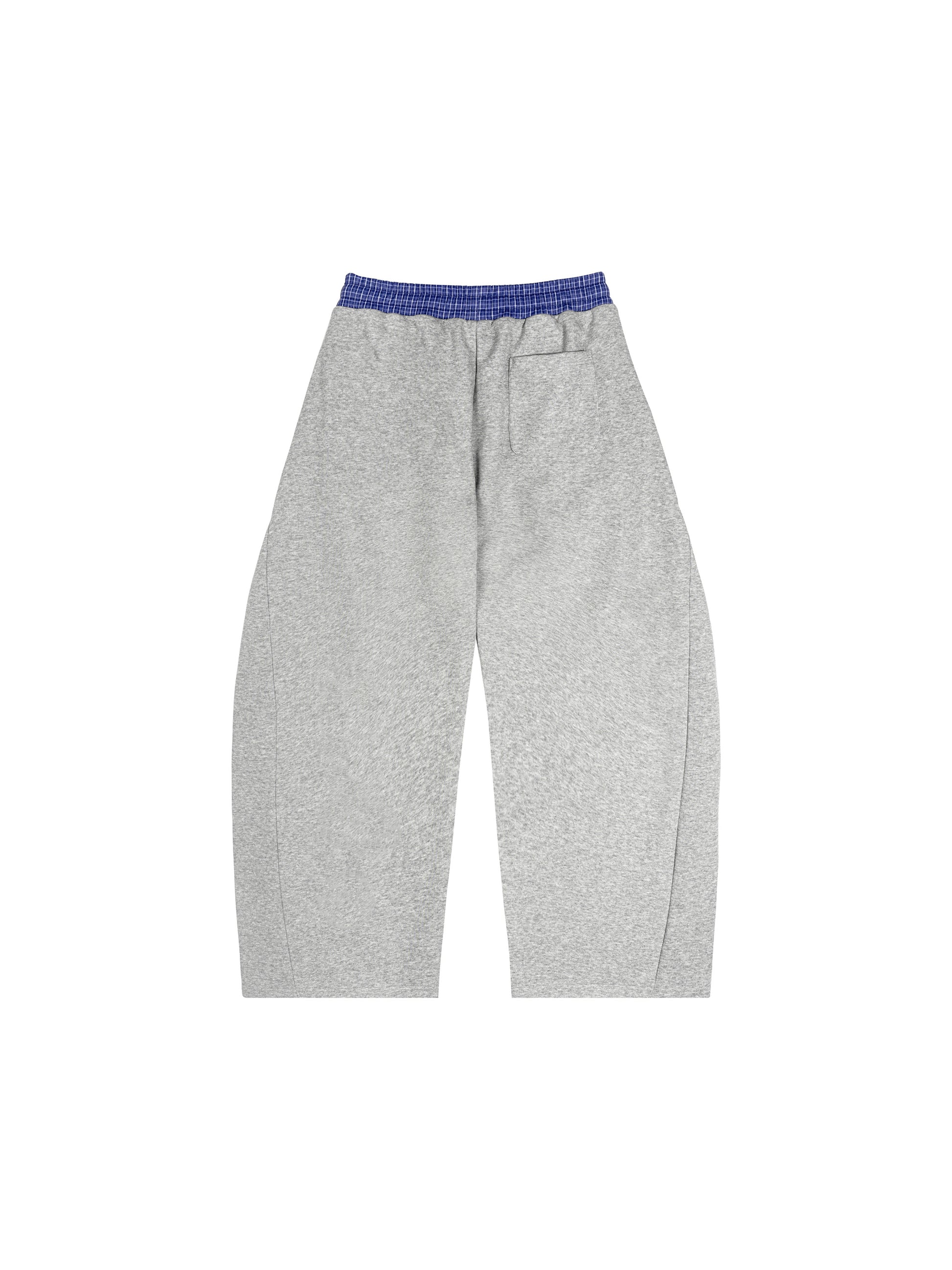 unisex sweatpants,contrast waistband pants,cotton blend barrel sweatpants,casual streetwear pants,modern relaxed fit,MARLO Fashions,barrel pants,wide leg sweats