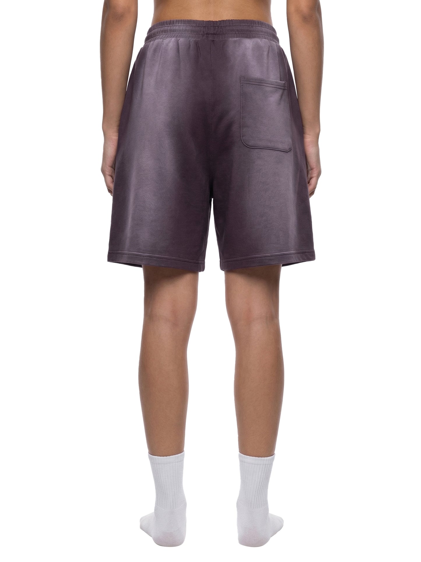 Sun Faded Distressed Cotton Shorts