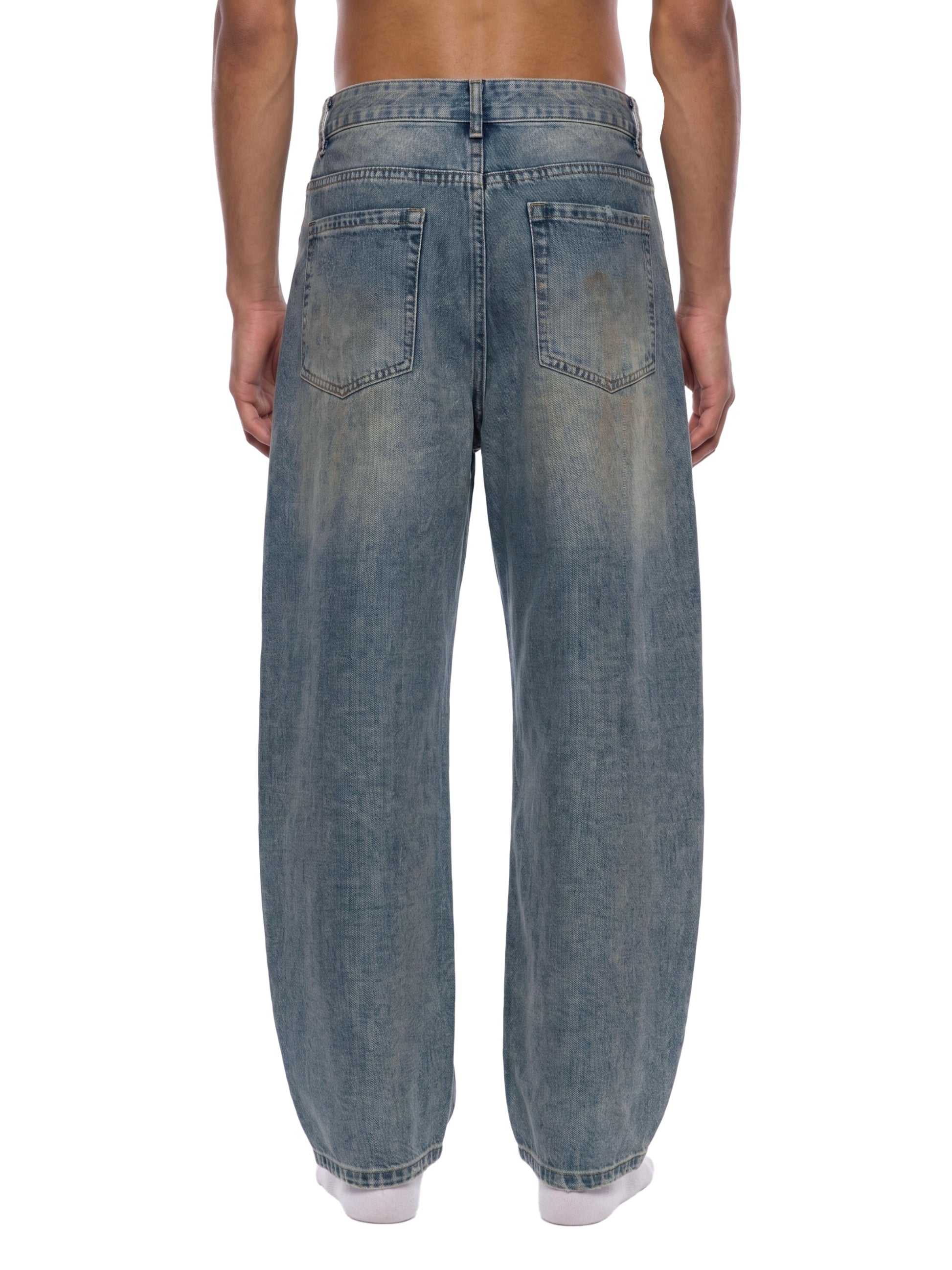 barrel leg jeans,MARLO Fashions,distressed denim jeans,streetwear jeans,cotton blend jeans,washed denim jeans,ripped jeans
