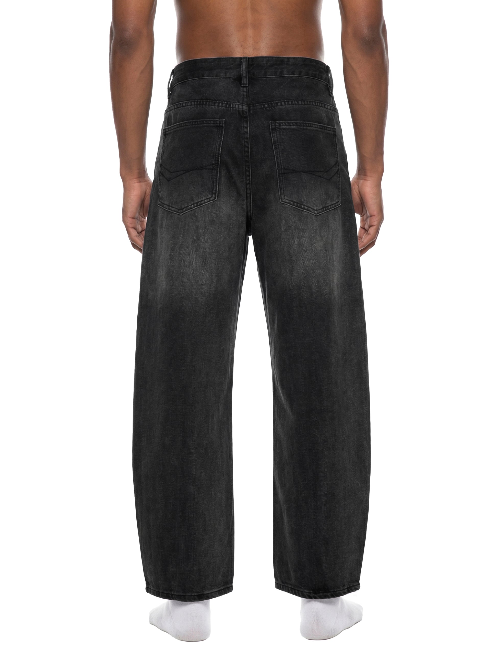 men’s black jeans, faded barrel jeans,sunfade vintage washed jeans,washed denim pants,cotton blend jeans,vintage streetwear denim,relaxed fit jeans,MARLO Fashions